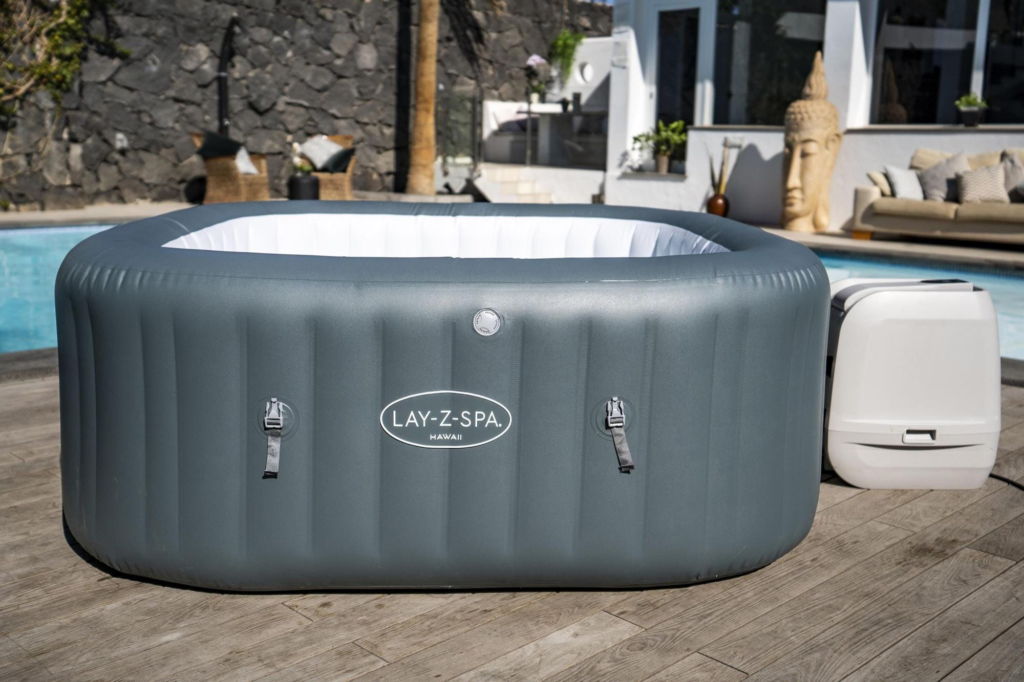 Opblaasbare bubbelbaden Lay-Z Spa Lay-Z-Spa Hawaii HydroJet Pro opblaasbare hottub 4-6 personen Bestway 3