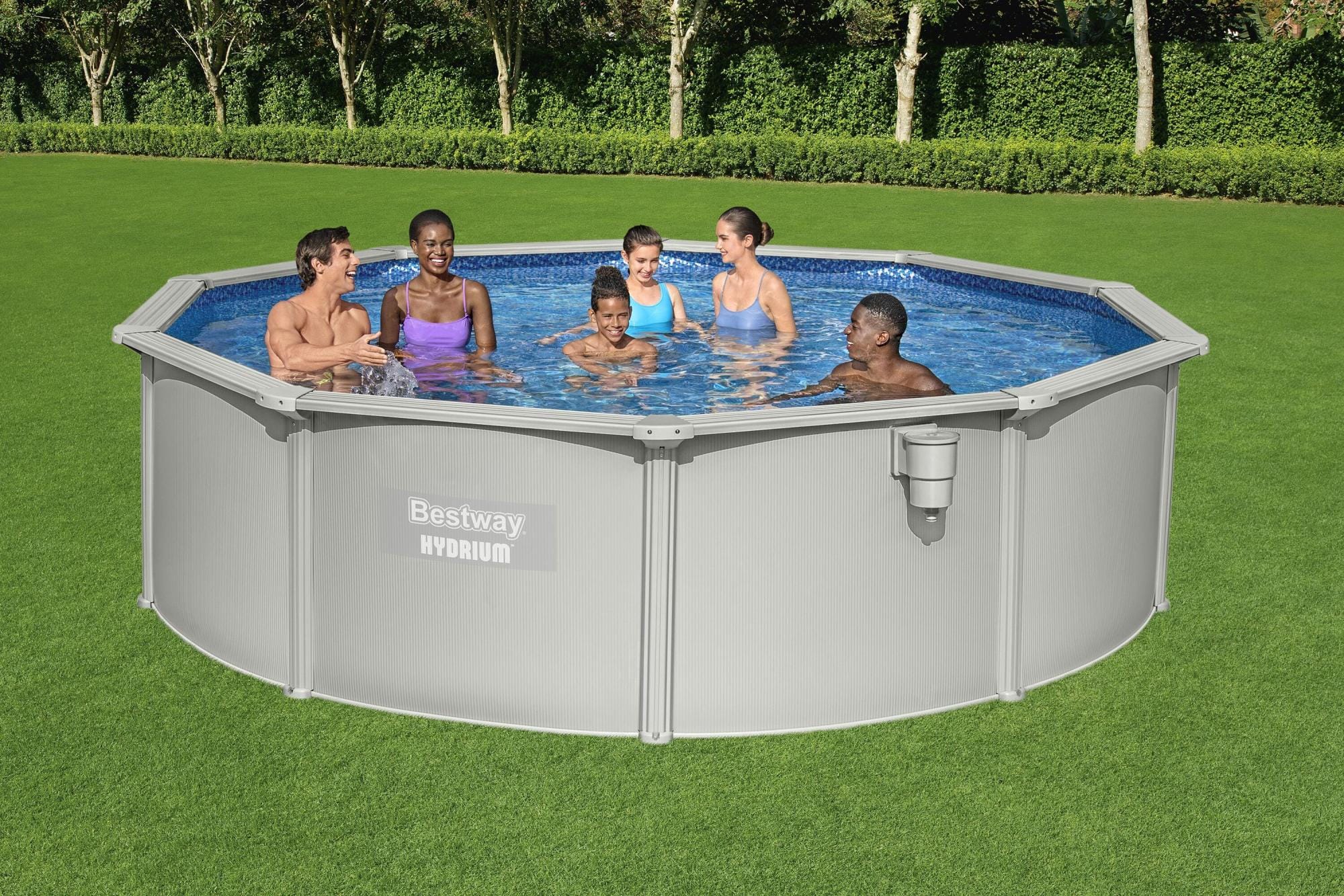 Bovengronds zwembad Bestway Hydrium Bovengronds Zwembad Set met Stalen Wanden 4,57 m x 1,22 m Bestway 3