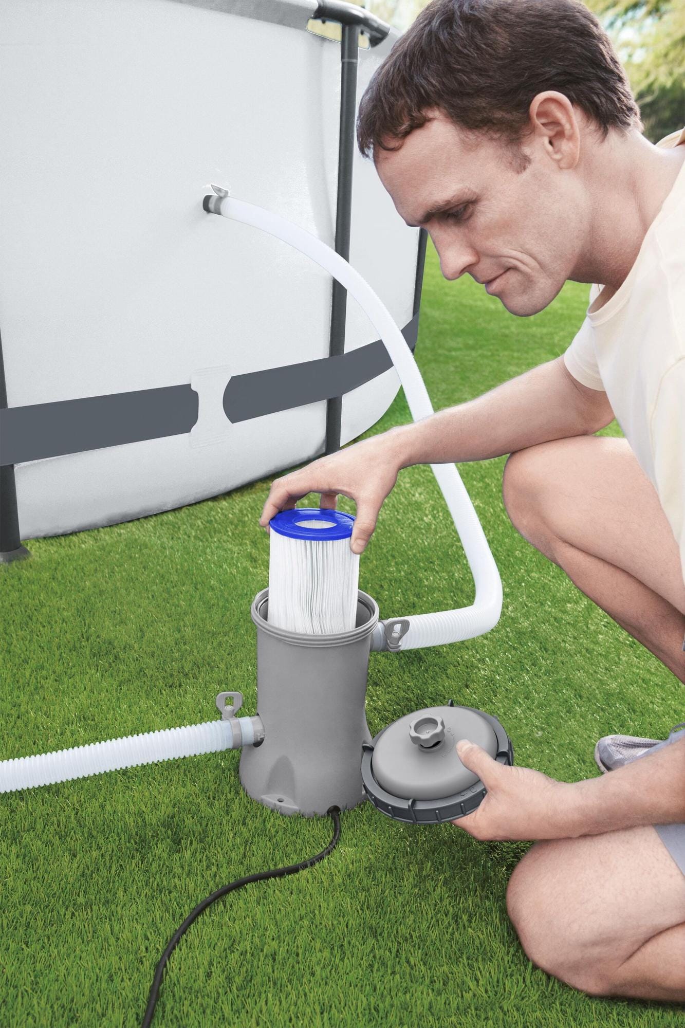 Accessoires Bestway 2.006 L Bovengrondse Zwembad Filterpomp Bestway 1