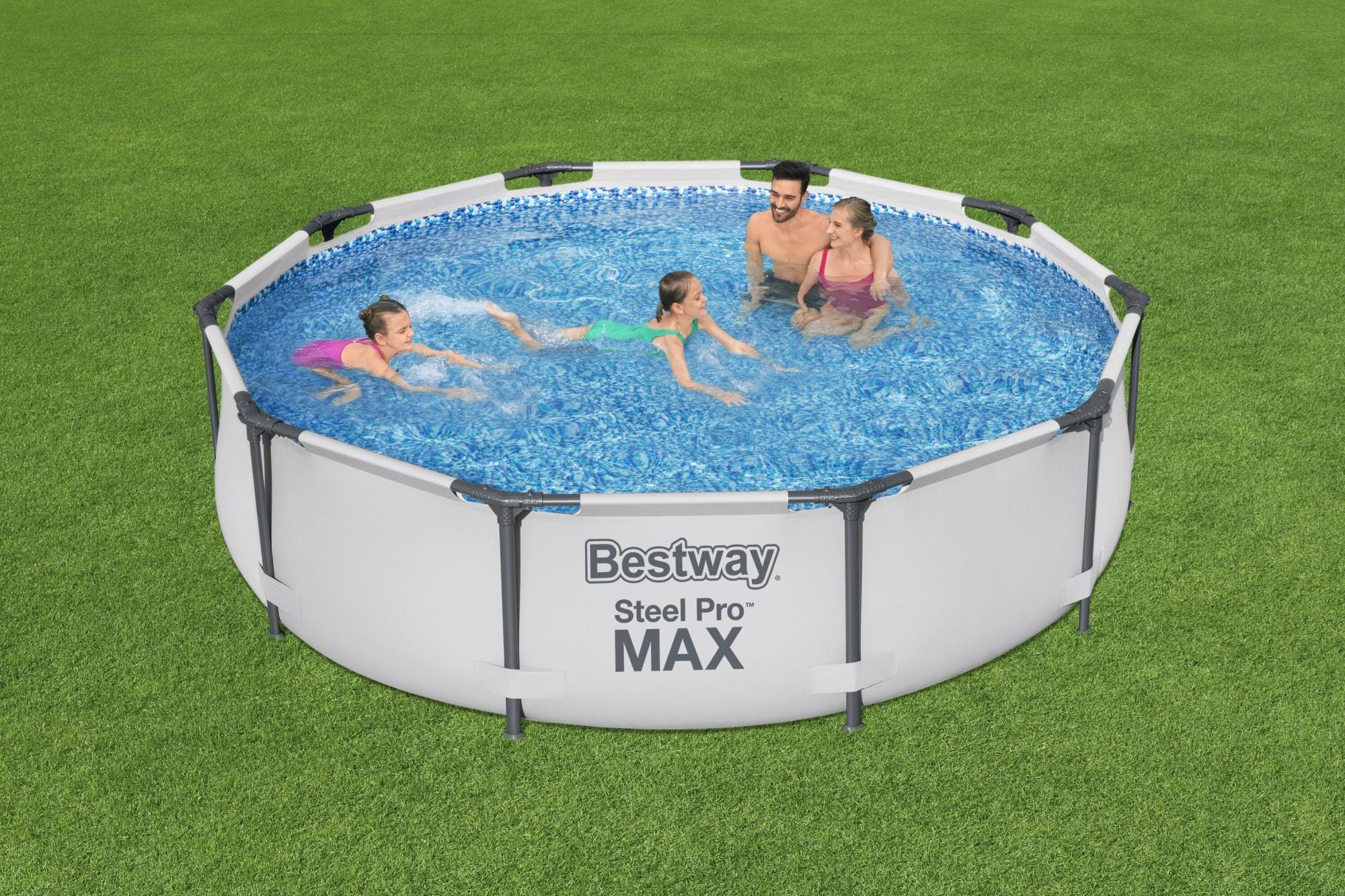 Bovengronds zwembad Steel Pro MAX Basisstructuur zwembad en ronde liner van 305x76 cm Bestway 2