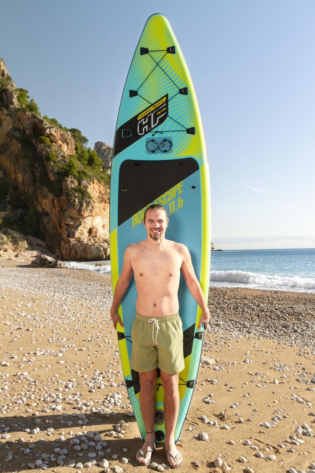 SUP en kajak Aqua Escape supboard en opblaasbare kajak van 350x86x15 cm Bestway 1