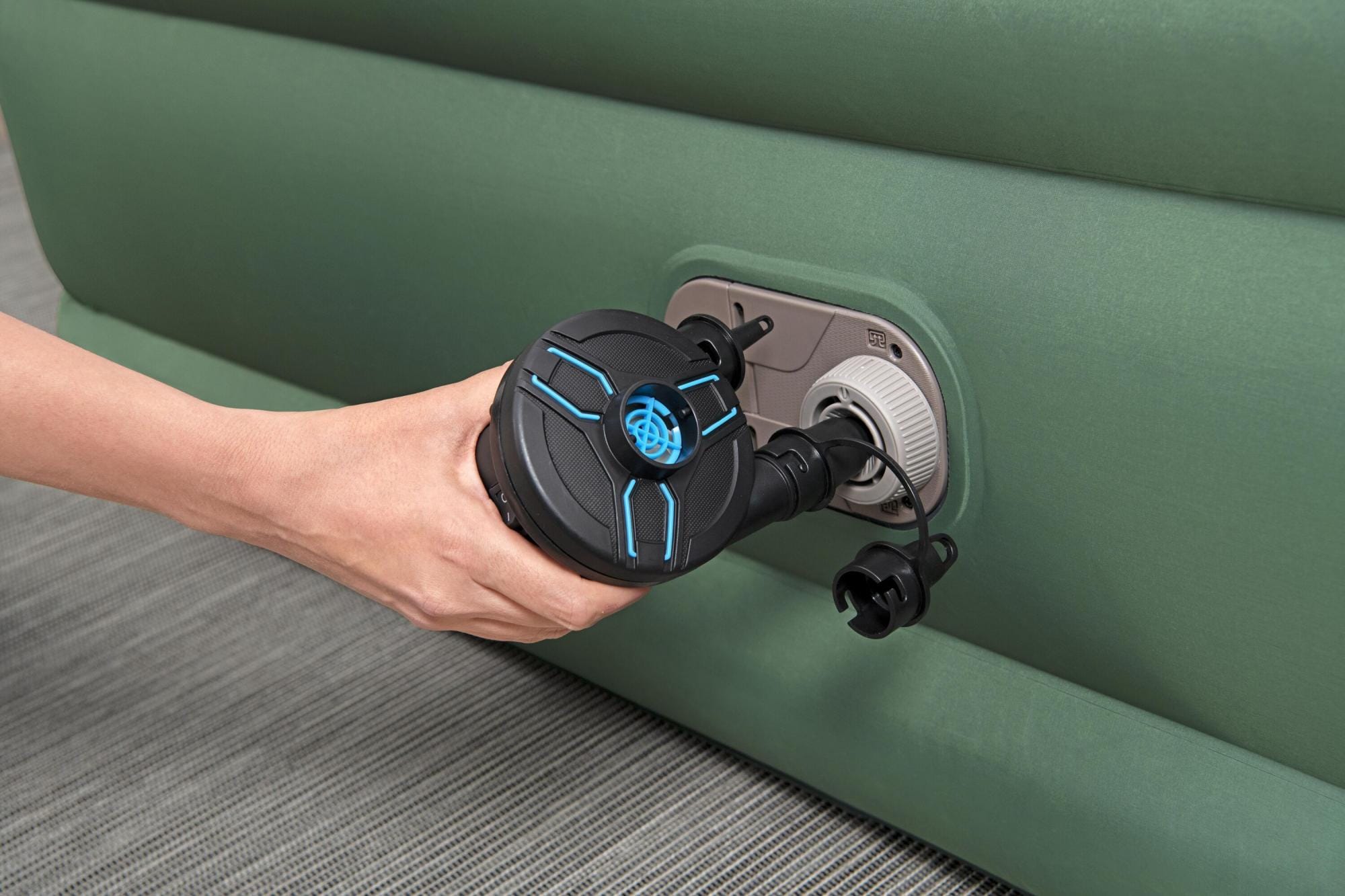 Luchtbed Bestway ToughLite TPU Queen Luchtmatras met Ingebouwde AC Pomp 2,03 m x 1,52 m x 46 cm Bestway 11