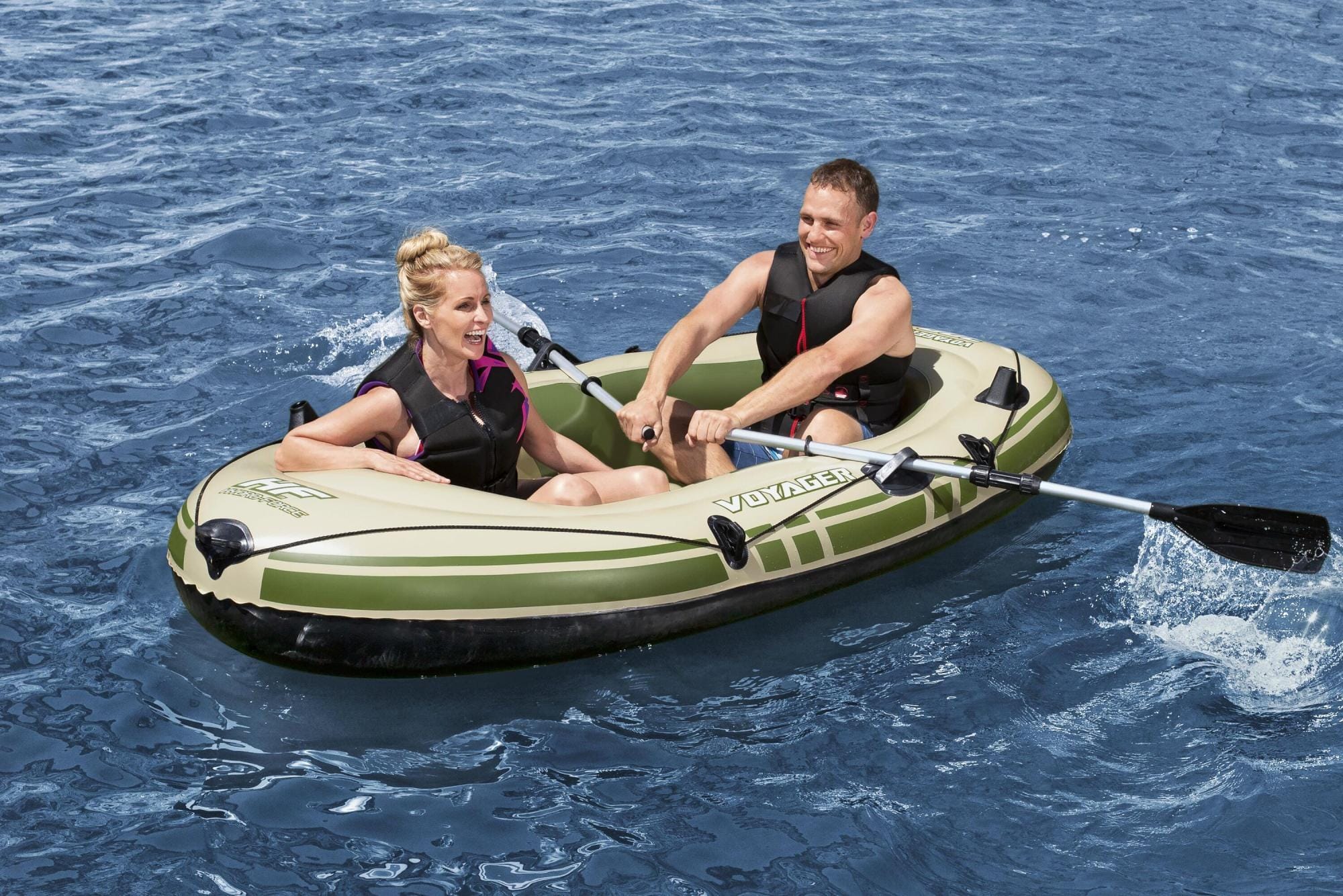 SUP en kajak Hydro-Force Voyager 300 opblaasboot met roeispanen Bestway 8