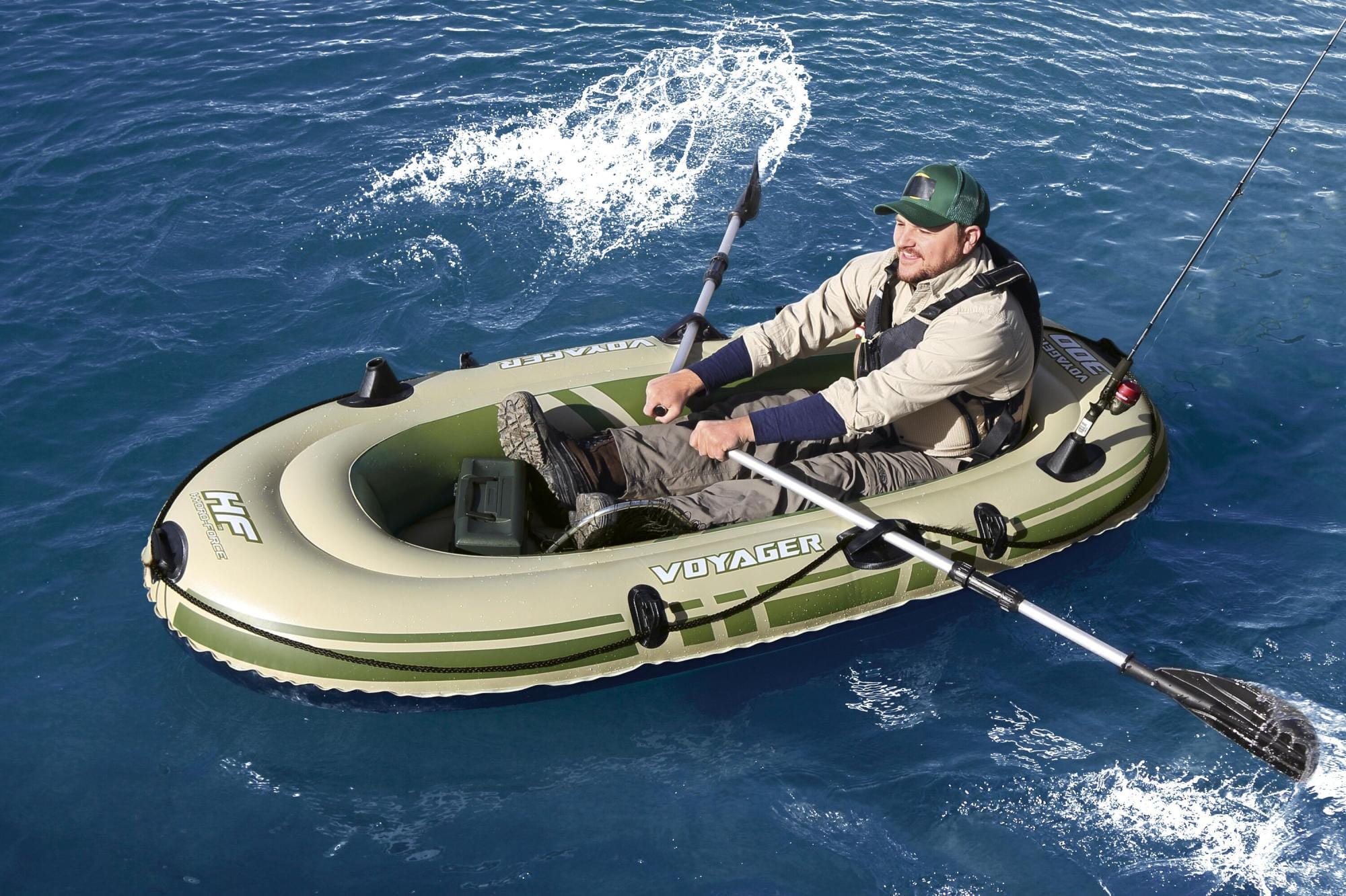 SUP en kajak Hydro-Force Voyager 300 opblaasboot met roeispanen Bestway 4