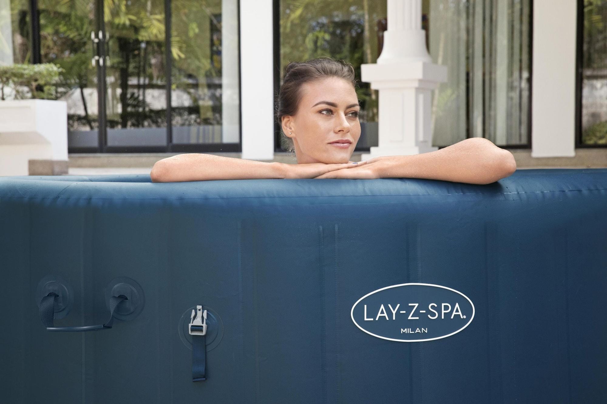 Opblaasbare bubbelbaden Lay-Z Spa Lay-Z-Spa Milan AirJet Plus opblaasbare hottub met appbediening 4-6 personen Bestway 29