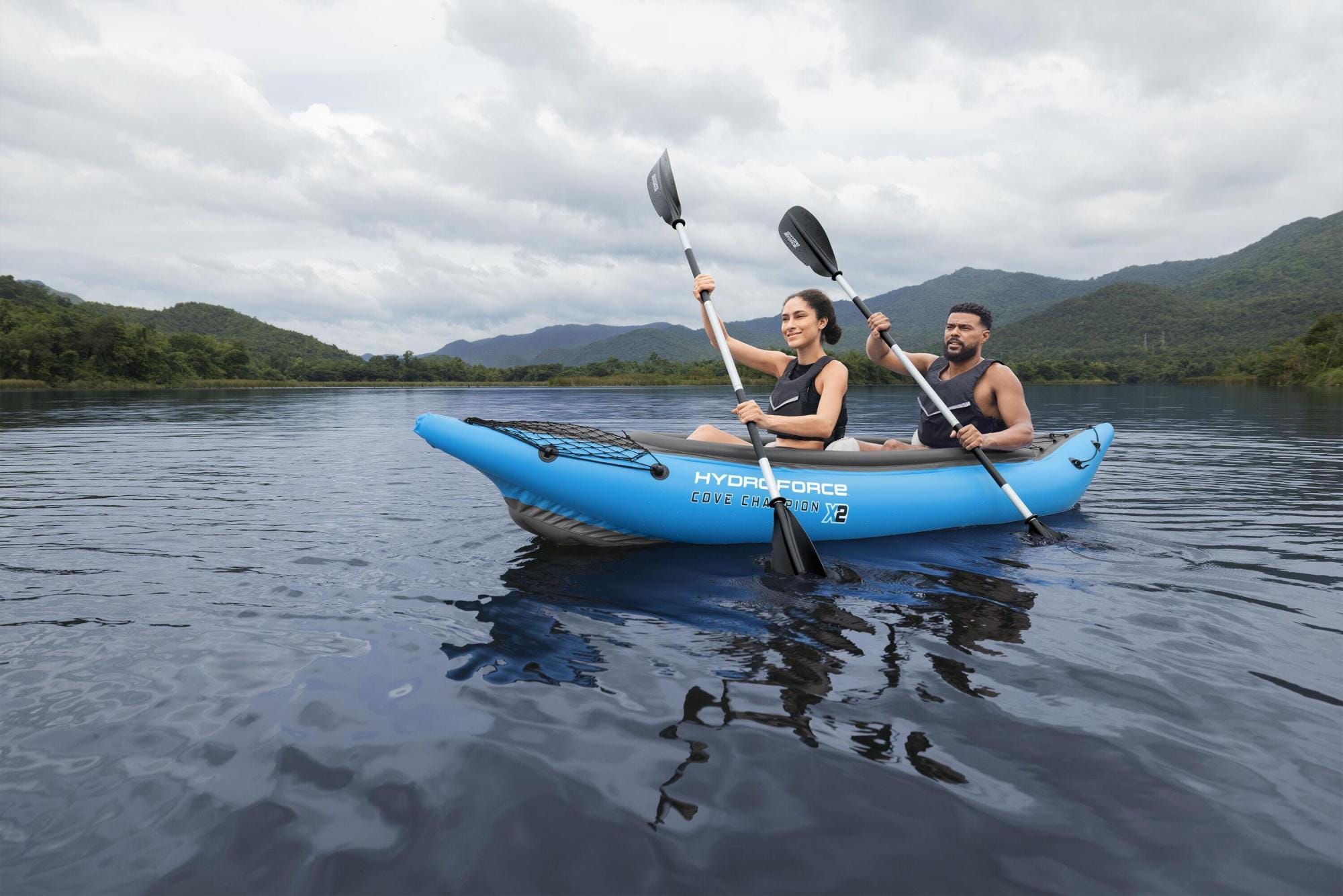 SUP en kajak Hydro Force Cove Champion X2 Opblaasbare Kajak Set voor 2 Personen 3,31 m Bestway 3