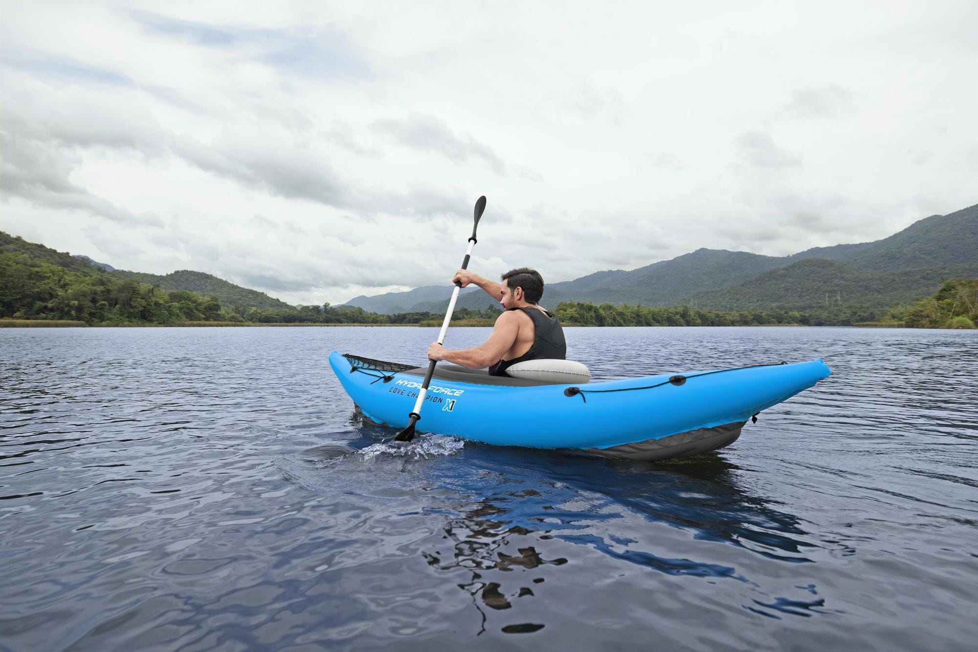 SUP en kajak Hydro Force Cove Champion X1 Opblaasbare Kajak Set voor 1 Persoon 2,75 m Bestway 2