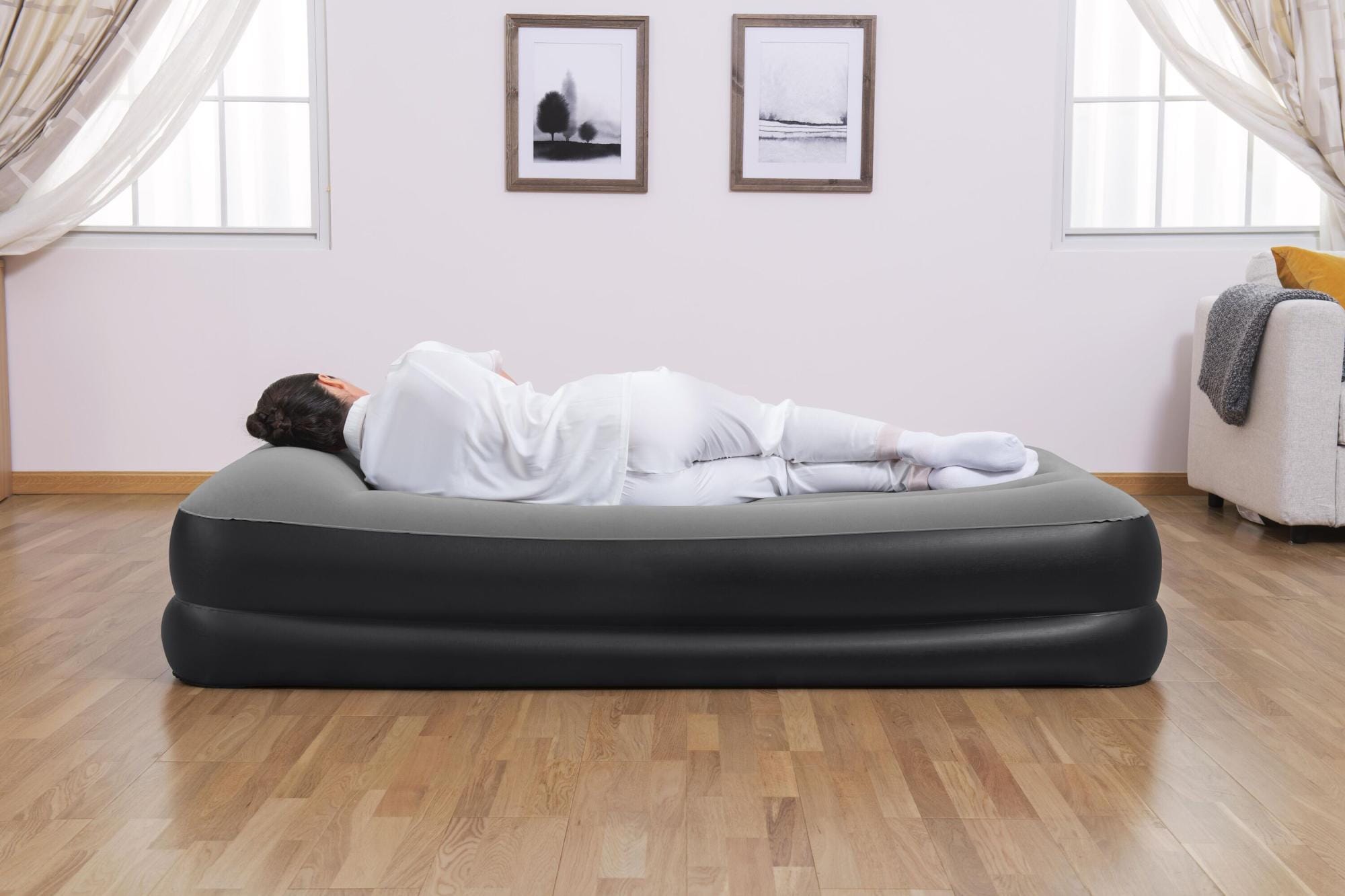 Luchtbed Bestway Tritech Twin Luchtmatras met Ingebouwde AC-Pomp 1,91 m x 97 cm x 46 cm Bestway 7