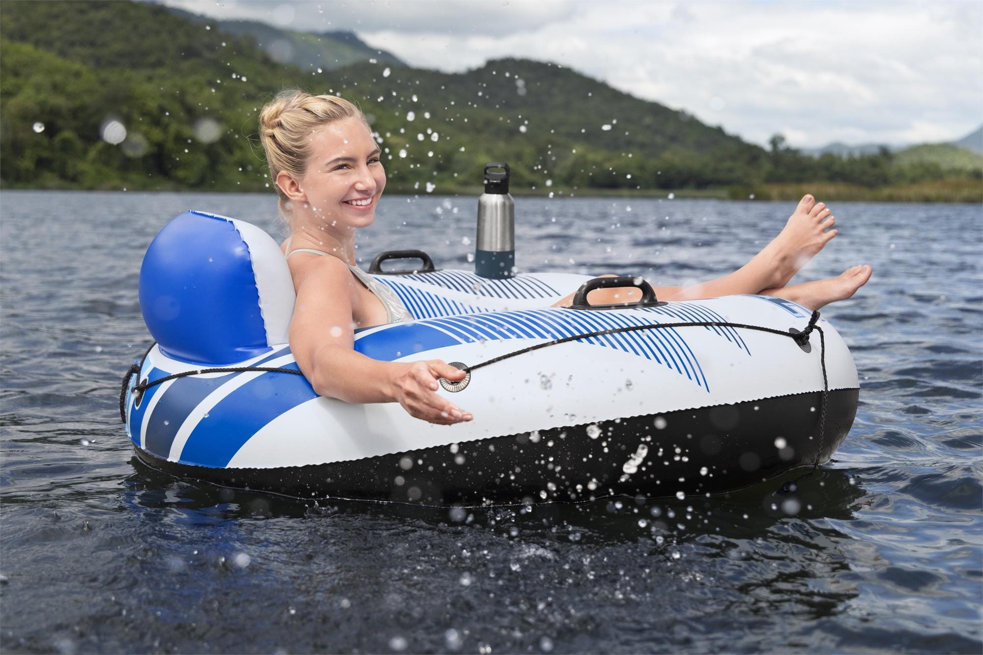 Opblaasbare strandartikelen Hydro Force Rapid Rider Enkele Rivierband voor 1 Persoon 1,22 m Bestway 4