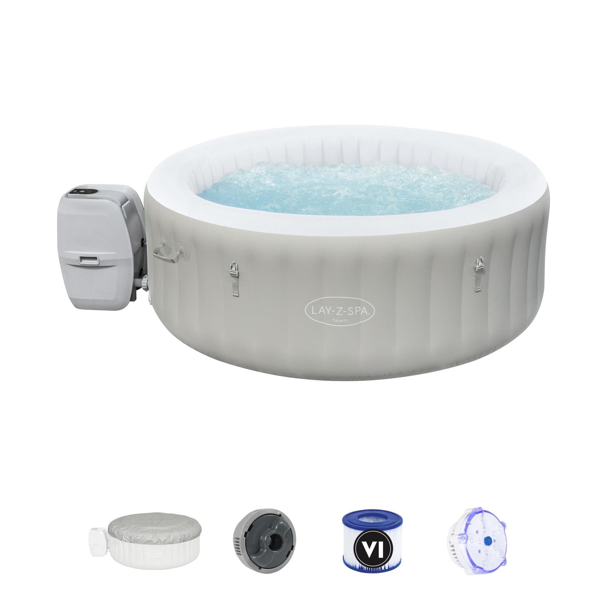 Opblaasbare bubbelbaden Lay-Z Spa Lay-Z-Spa Tahiti AirJet opblaasbare spa 2-4 personen Bestway 1