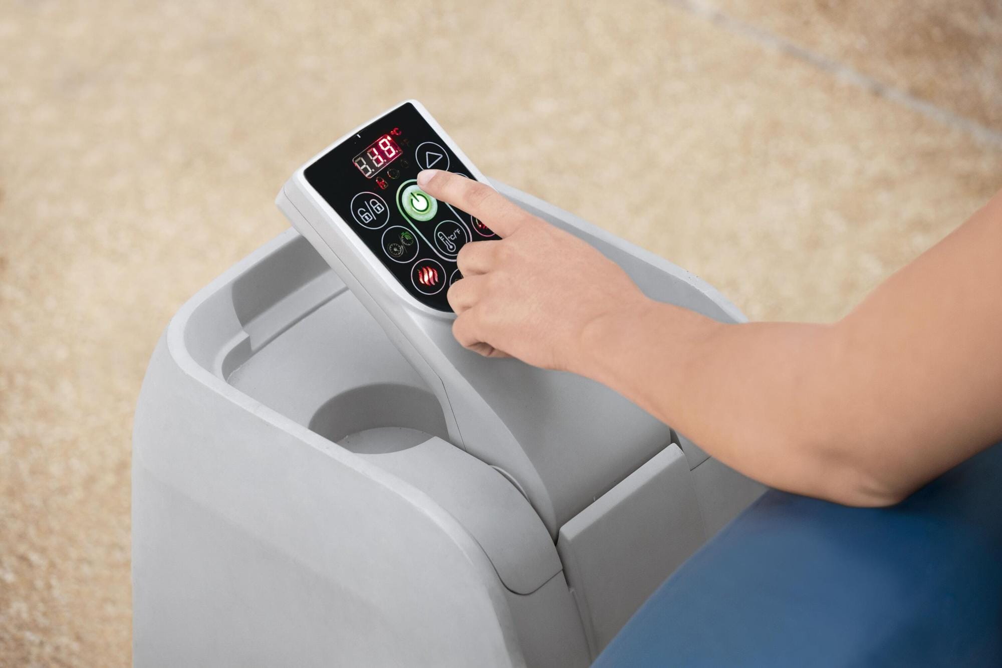 Opblaasbare bubbelbaden Lay-Z Spa Lay-Z-Spa Milan AirJet Plus opblaasbare hottub met appbediening 4-6 personen Bestway 32