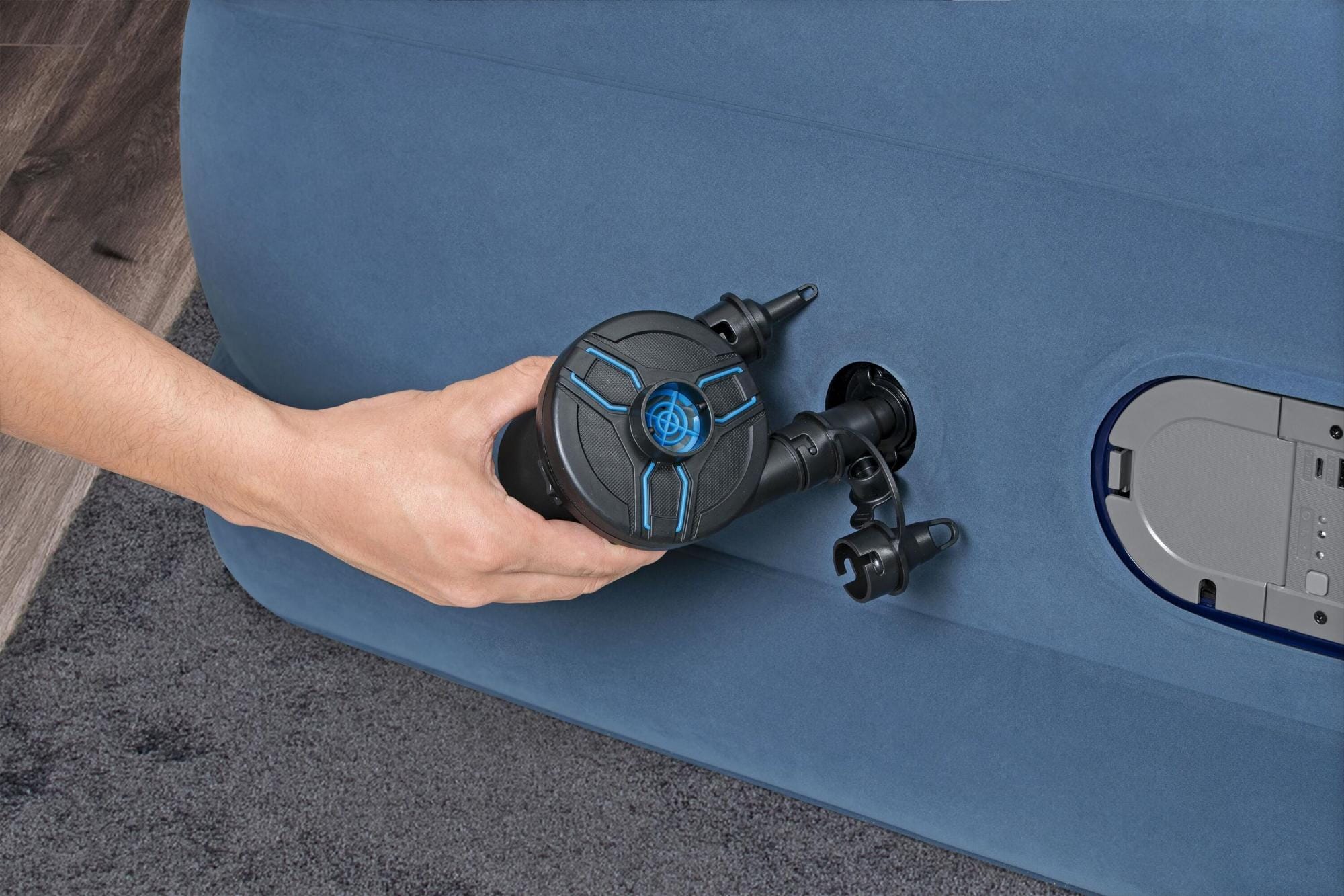 Luchtbed Bestway AlwayzAire Queen luchtmatras met Ingebouwde Dubbele Pomp 46 cm Bestway 11