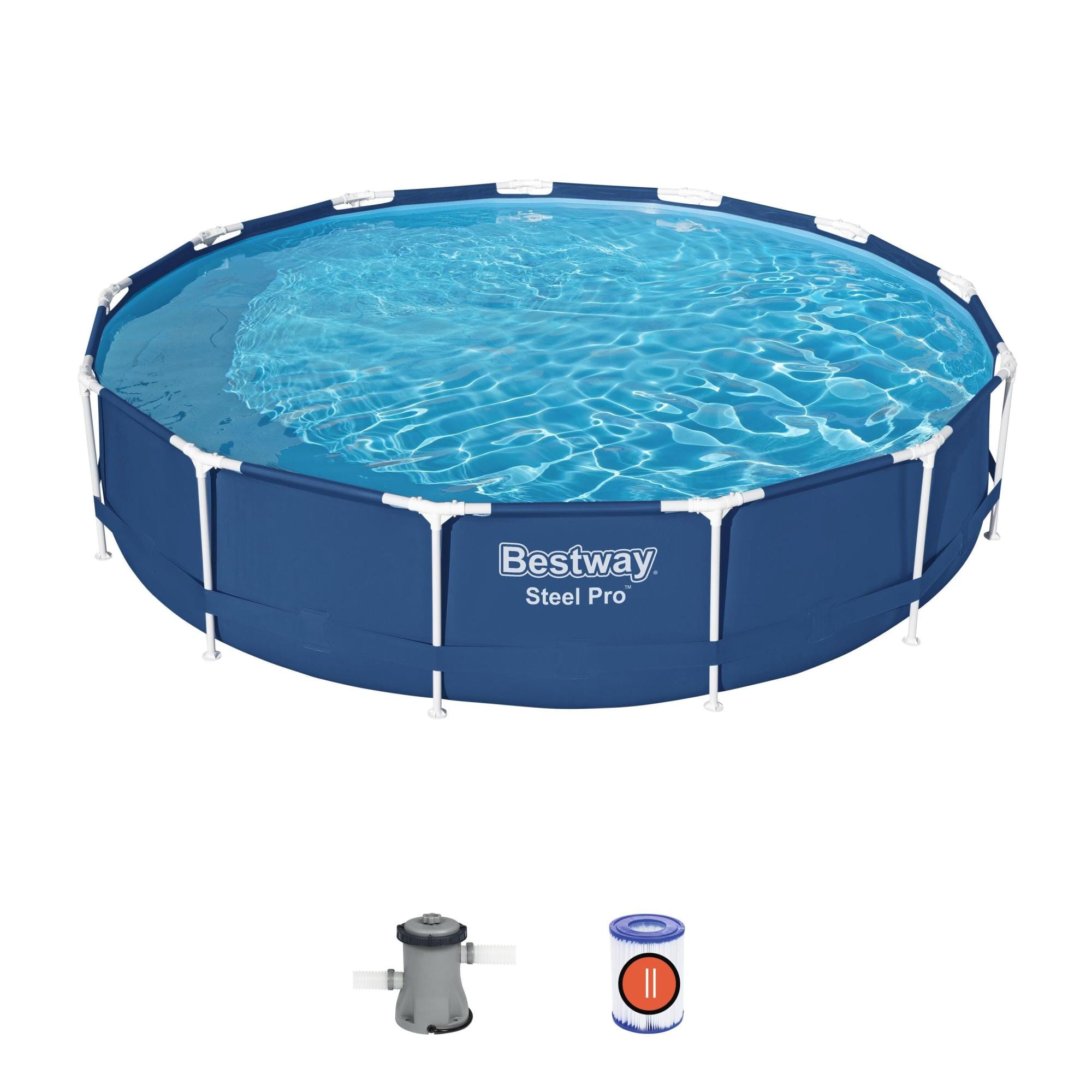 Bovengronds zwembad Steel Pro bovengrondse ronde set van 396x84 cm Bestway 1