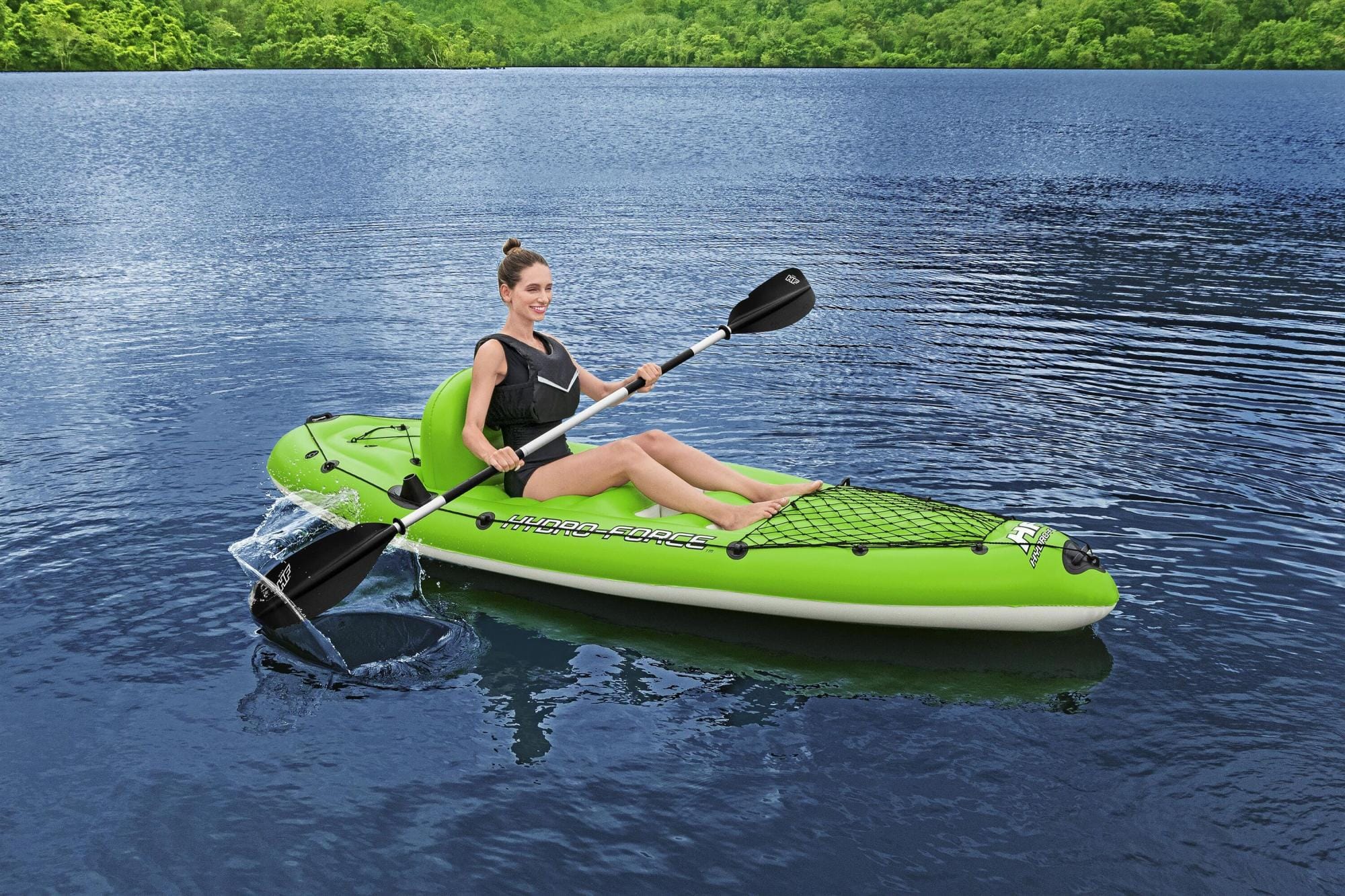 SUP en kajak Koracle opblaasbare visserskayak van 285x92 cm, voor 1 persoon Bestway 3