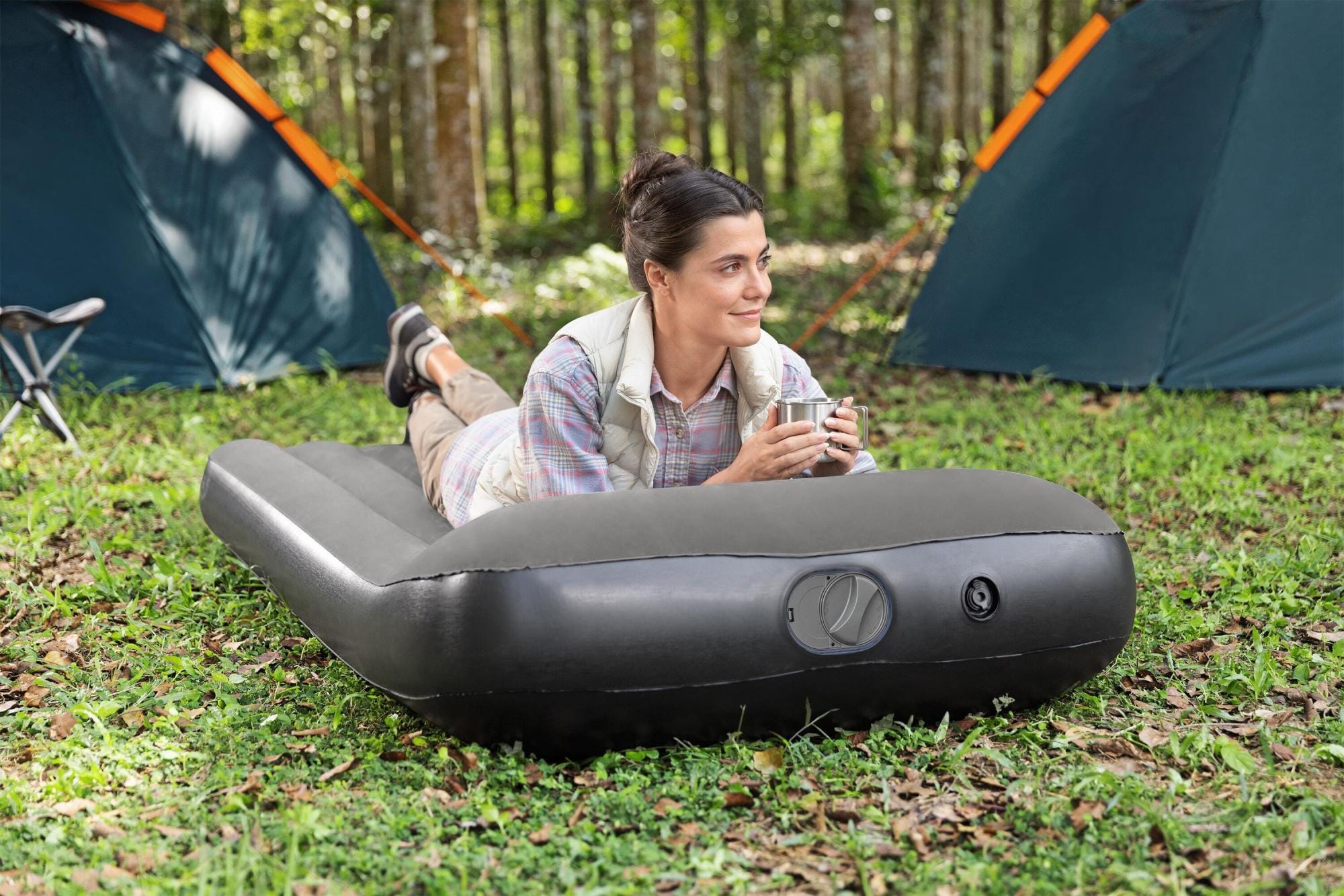 Luchtbed Bestway Tritech Twin Luchtmatras met Ingebouwde USB-Pomp 1,88 m x 99 cm x 30 cm Bestway 6