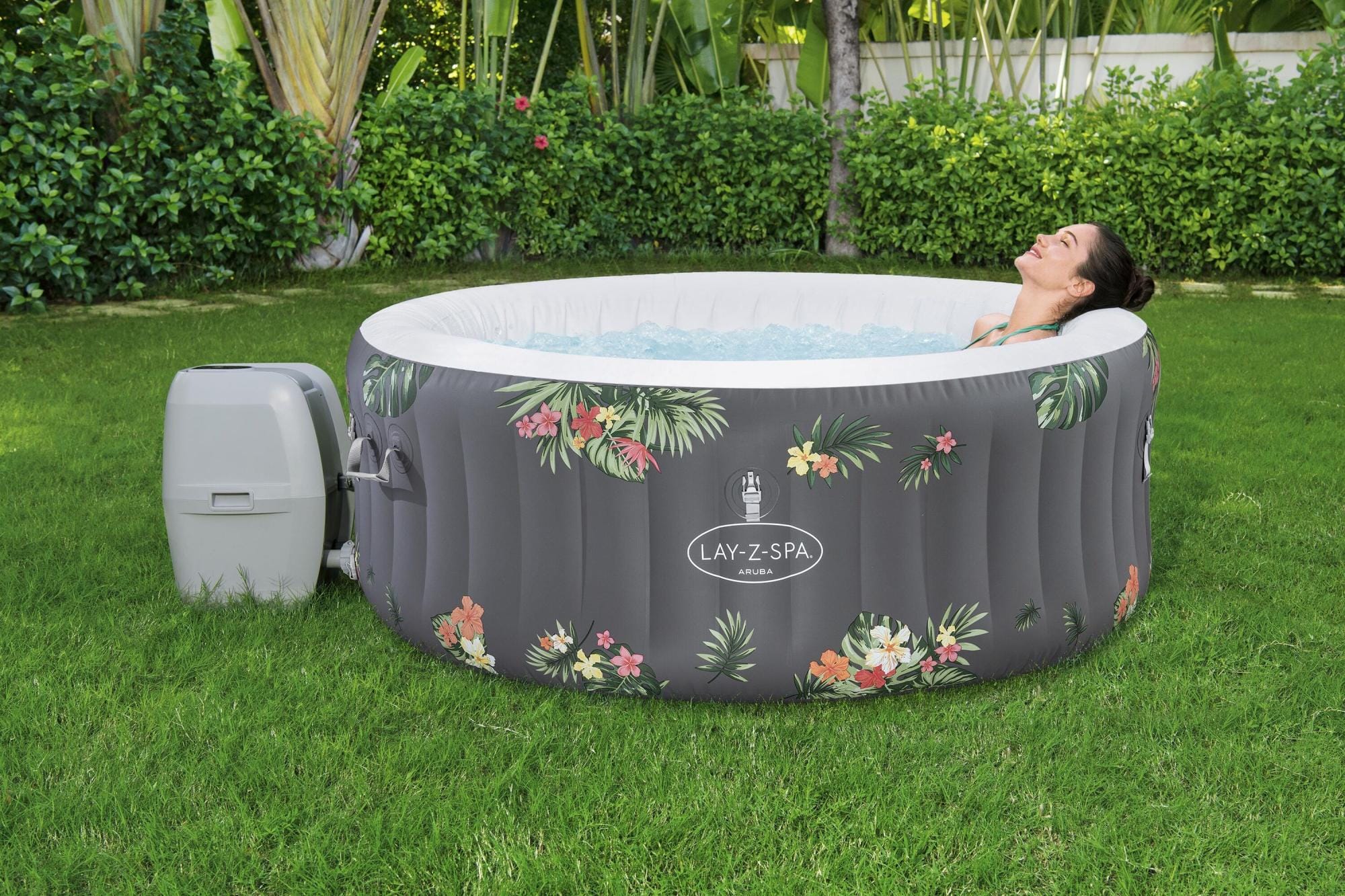 Opblaasbare bubbelbaden Lay-Z Spa Lay-Z-Spa Aruba AirJet opblaasbare spa 2-3 personen Bestway 1