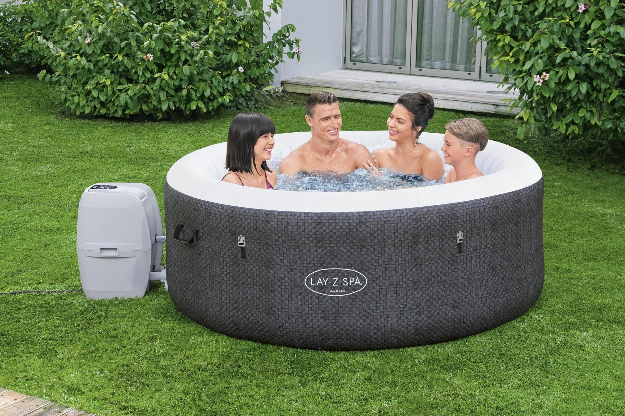 Opblaasbare bubbelbaden Lay-Z Spa Lay-Z-Spa Havana AirJet opblaasbare spa 2-4 personen Bestway 1