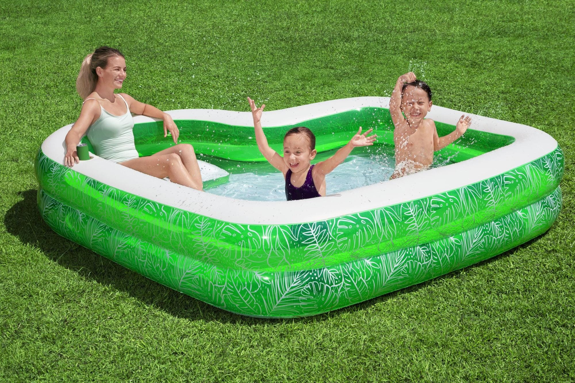 Opblaasbare spullen voor kinderen Bestway Tropical Paradise opblaasbaar familiezwembad Bestway 1