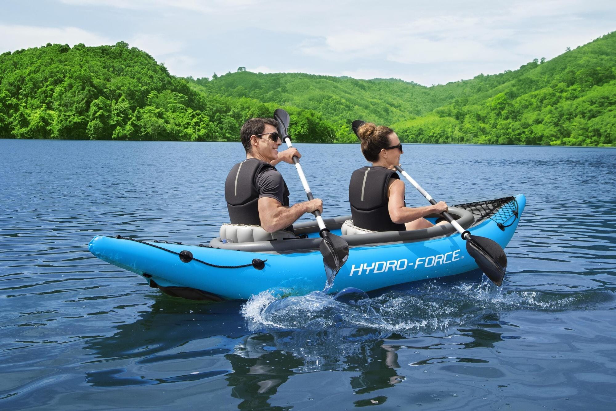 SUP en kajak Cove Champion opblaasbare kayak van 331x88 cm, voor 2 personen Bestway 4