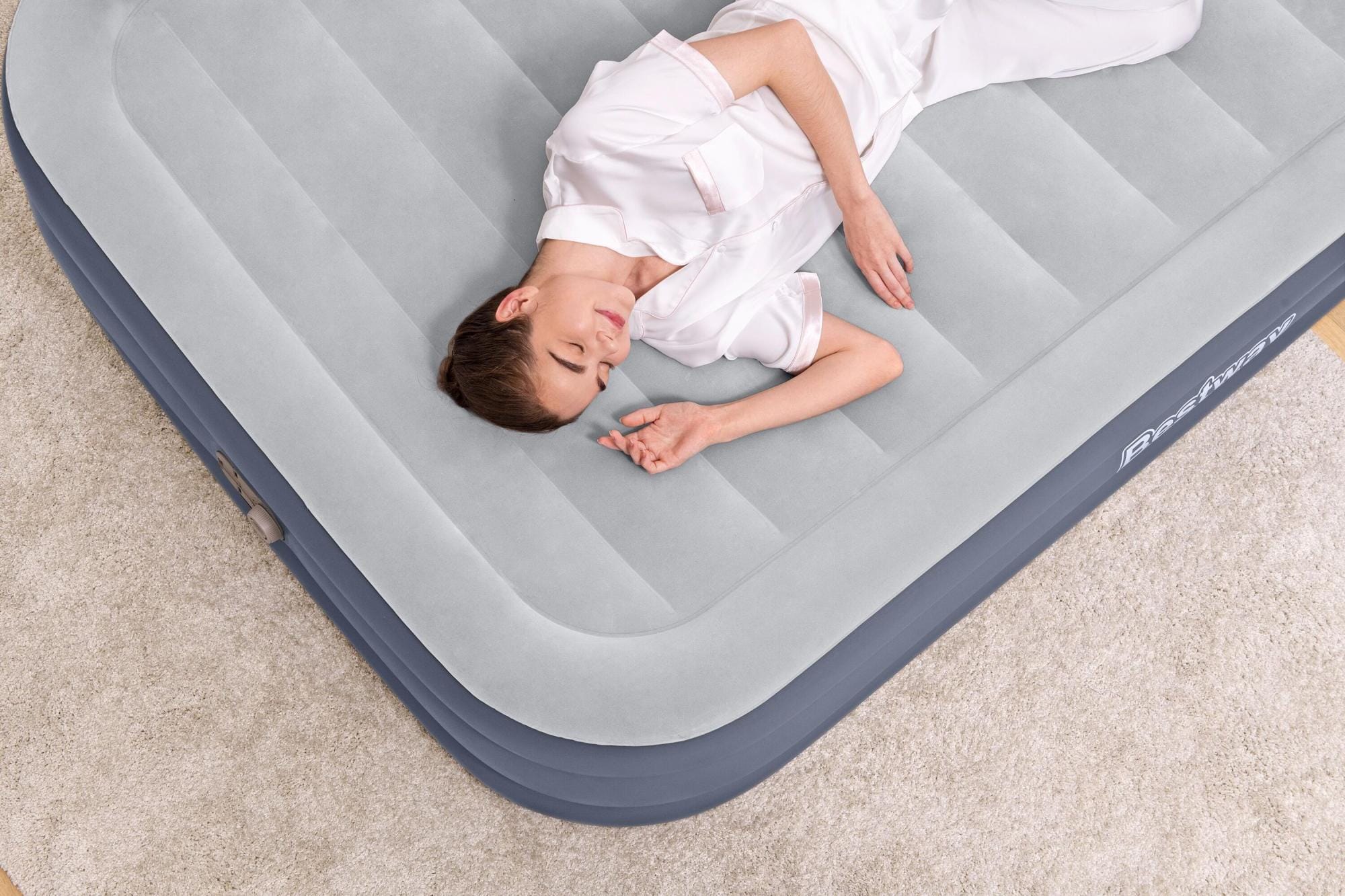 Luchtbed Bestway Tritech SleekFlow Queen Luchtmatras met Hoofdbord en Ingebouwde AC-Pomp 2,26 m x 1,52 m x 84 cm Bestway 8