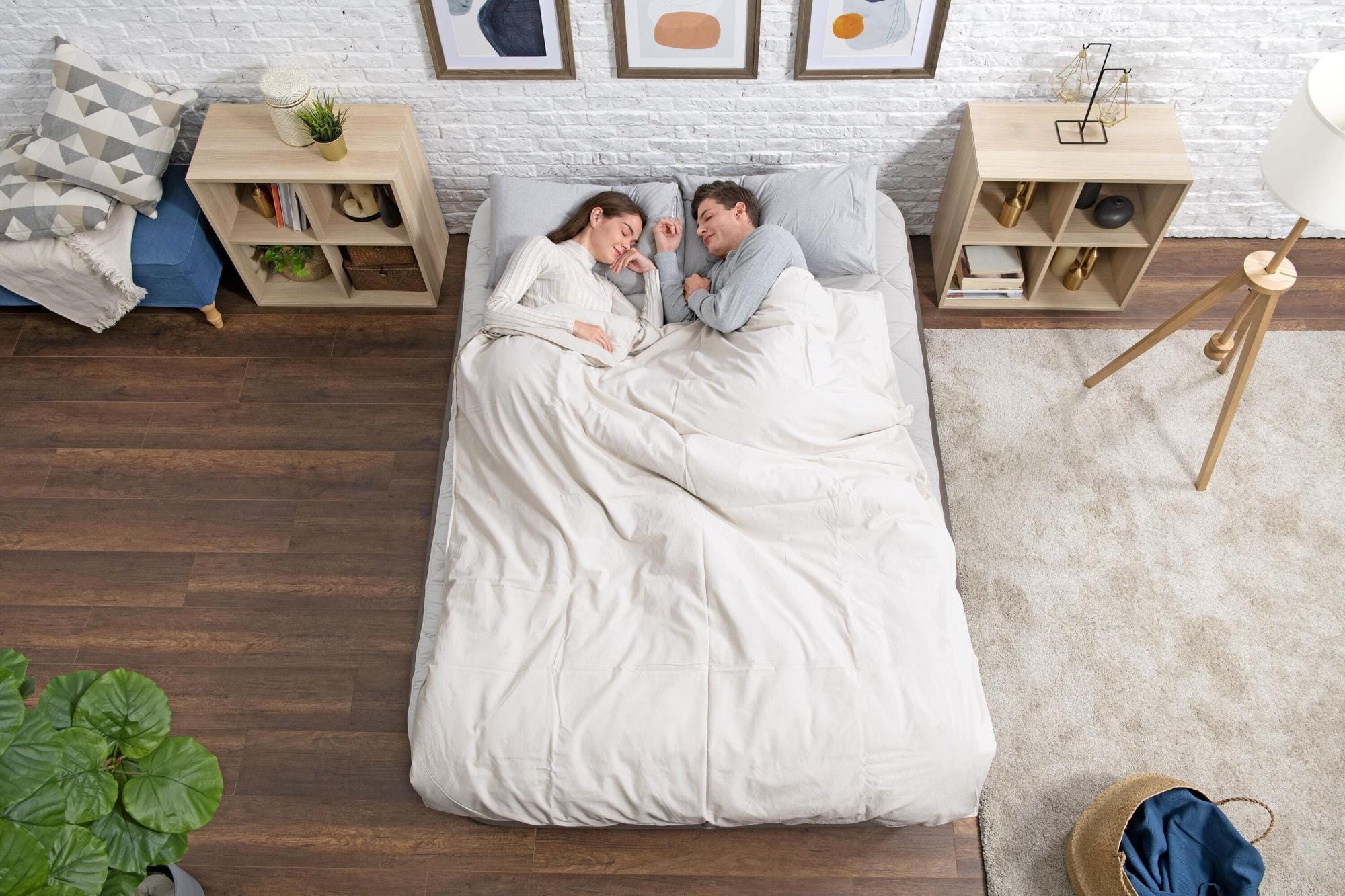 Luchtbed Bestway Fortech Queen Luchtmatras met Duvet Matrasoplegger en Ingebouwde Elektrische Pomp  2,03 m x 1,52 m x 51 cm Bestway 2