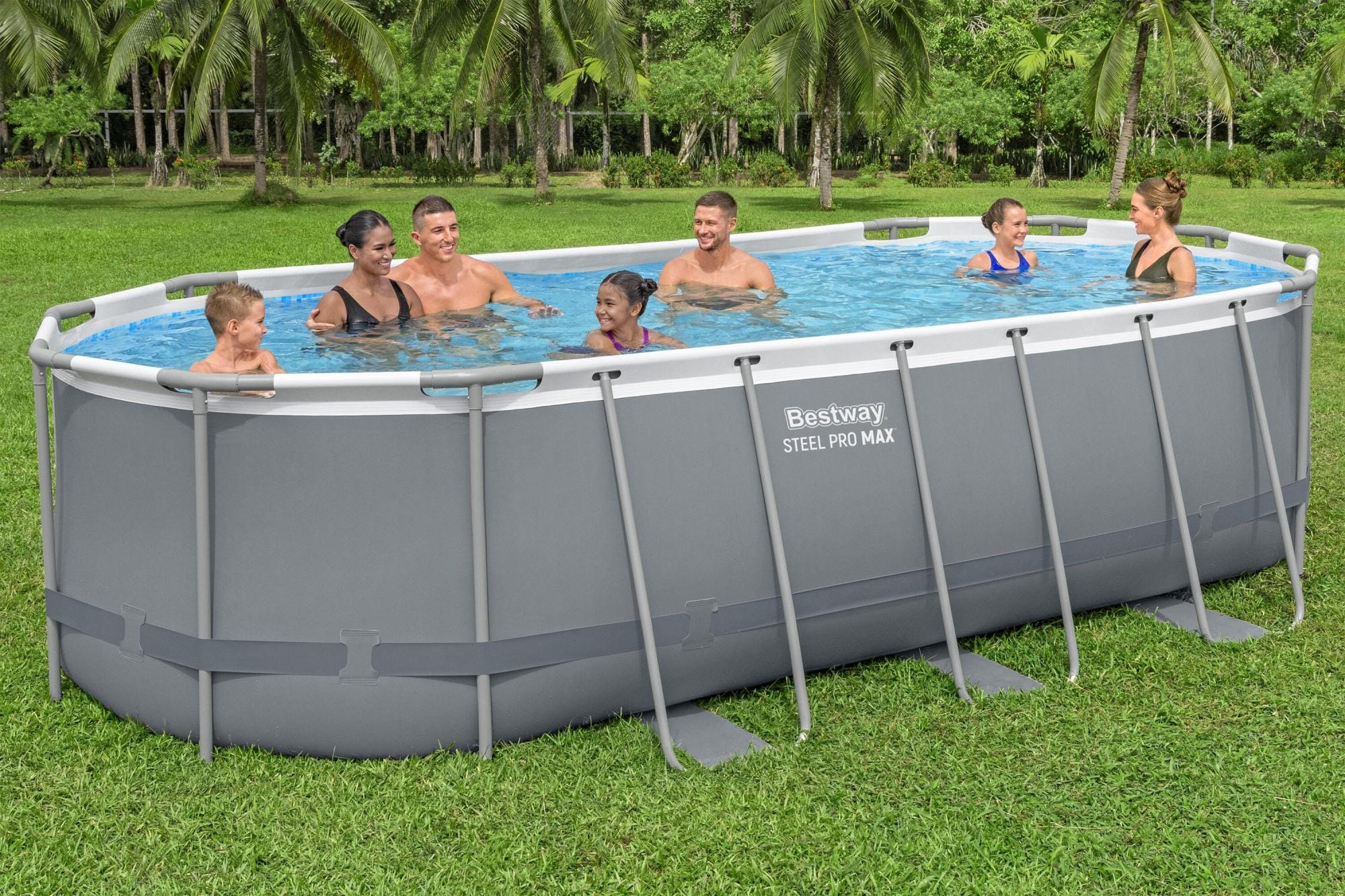 Bovengronds zwembad Bestway Steel Pro MAX Ovaal Bovengrondse Zwembad Set 5,49 m x 2,74 m x 1,22 m Bestway 4