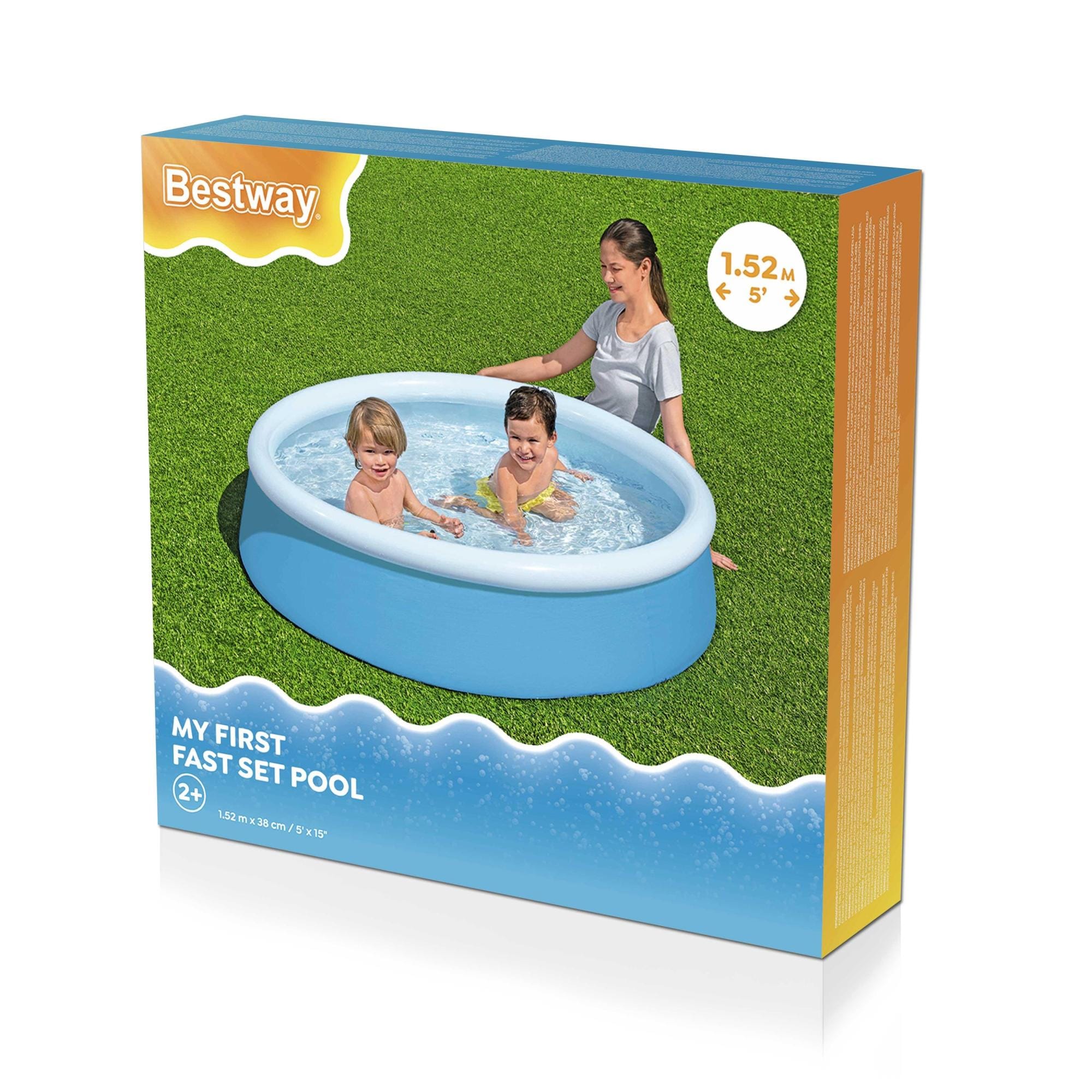 Opblaasbare spullen voor kinderen Bestway My First Fast Set Rond Opblaasbaar Zwembad 1,52 m x 38 cm Bestway 3