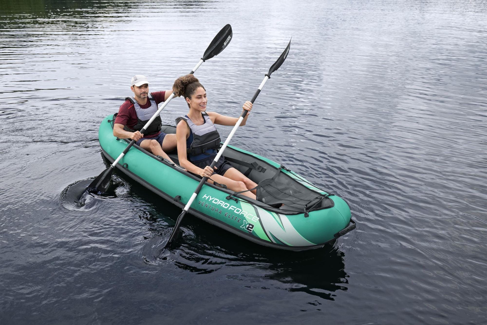 SUP en kajak Hydro Force Ventura Elite X2 Opblaasbare Kajak Set voor 2 Personen 3,30 m Bestway 1