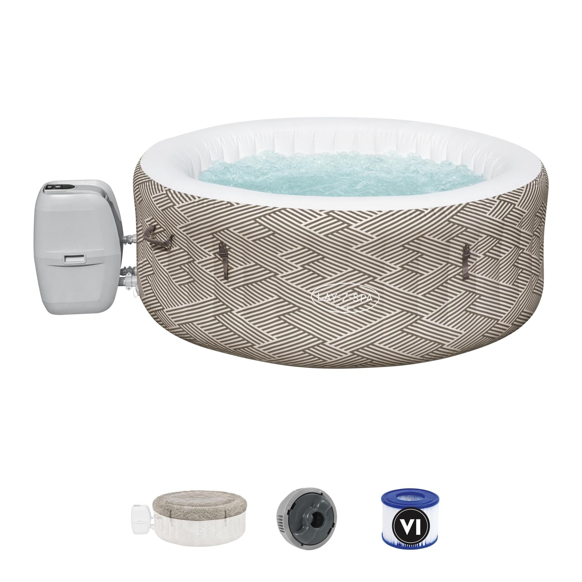 Opblaasbare bubbelbaden Lay-Z Spa Lay-Z-Spa Madrid AirJet opblaasbare spa 2-4 personen Bestway 1