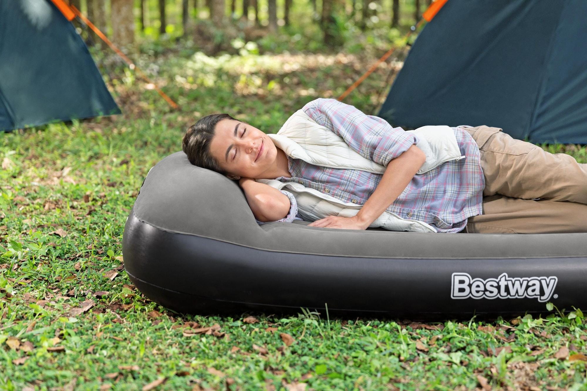 Luchtbed Bestway Tritech Twin Luchtmatras met Ingebouwde USB-Pomp 1,88 m x 99 cm x 30 cm Bestway 9