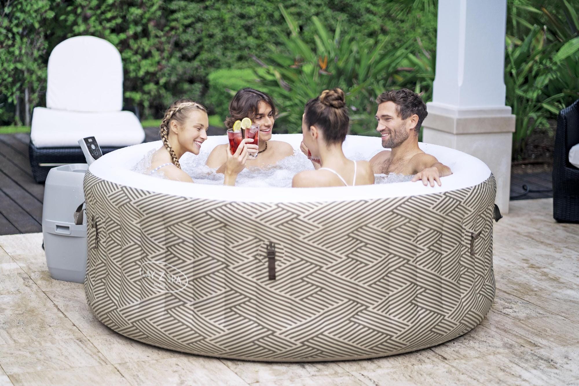Opblaasbare bubbelbaden Lay-Z Spa Lay-Z-Spa Madrid AirJet opblaasbare spa 2-4 personen Bestway 6
