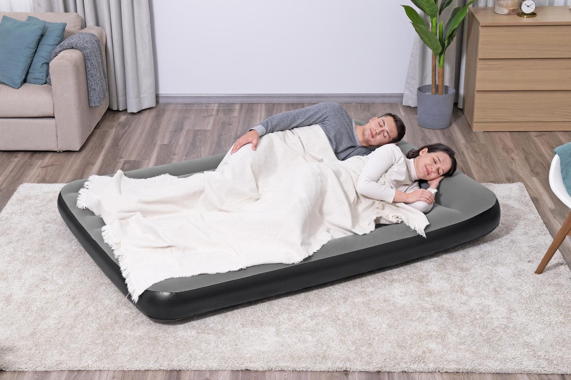 Luchtbed Bestway Tritech Queen Luchtmatras met Ingebouwde AC Pomp 2,03 m x 1,52 m x 30 cm Bestway 7