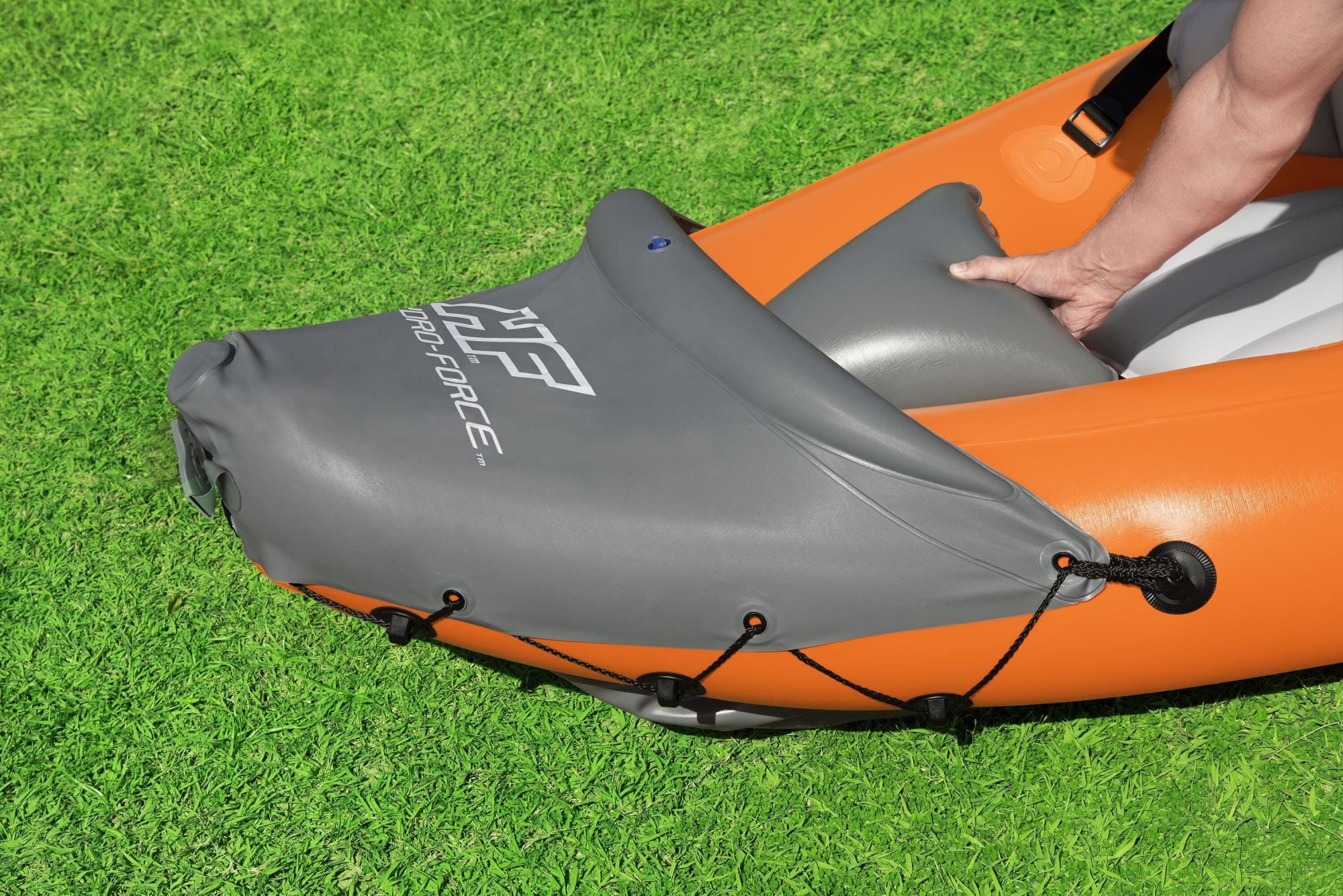 SUP en kajak Rapid opblaasbare kayak van 381x100 cm, voor 3 personen Bestway 6