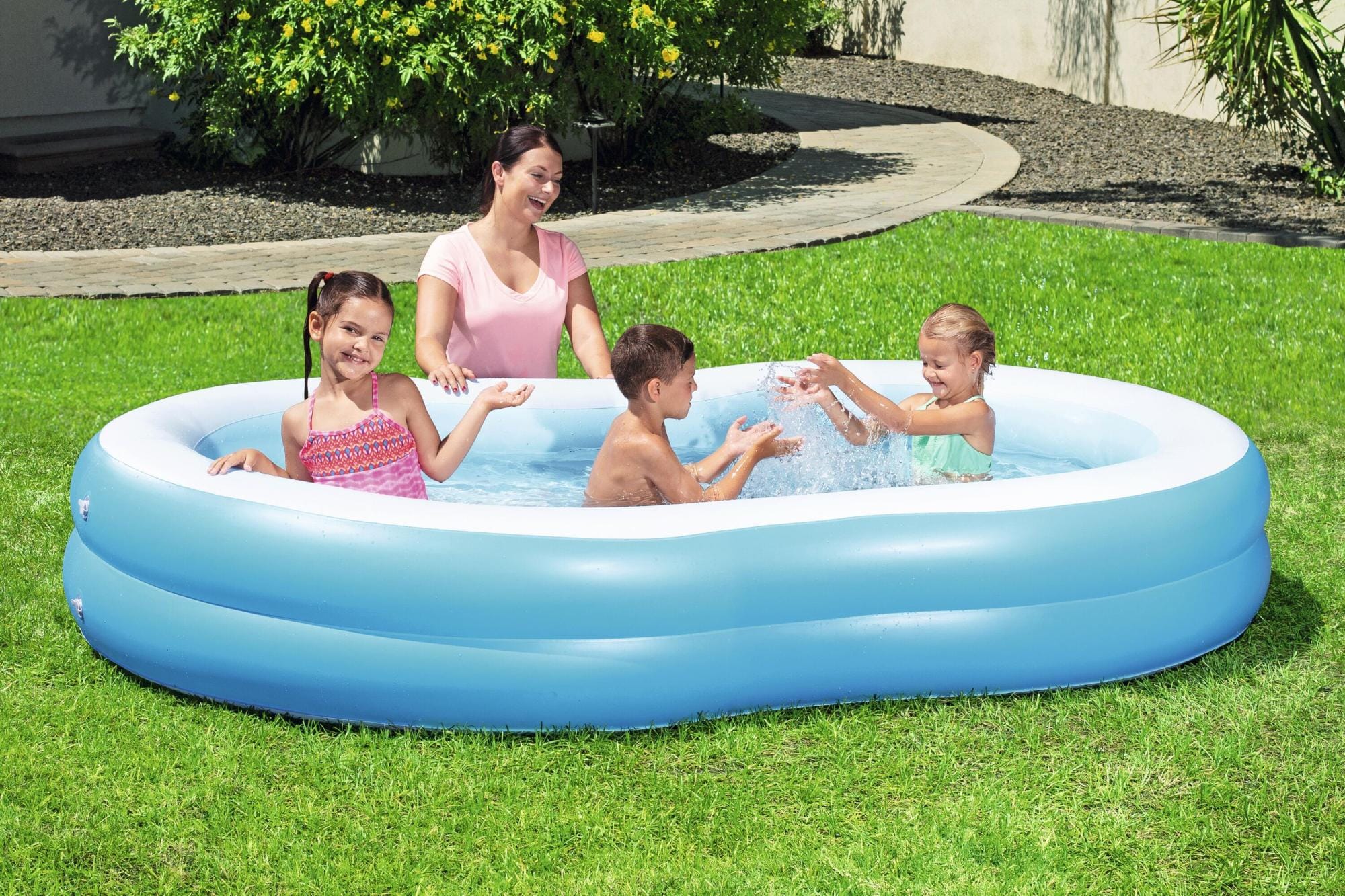 Opblaasbare spullen voor kinderen Bestway Big Lagoon Opblaasbaar Familiezwembad 2,62 m x 1,57 m x 46 cm Bestway 1