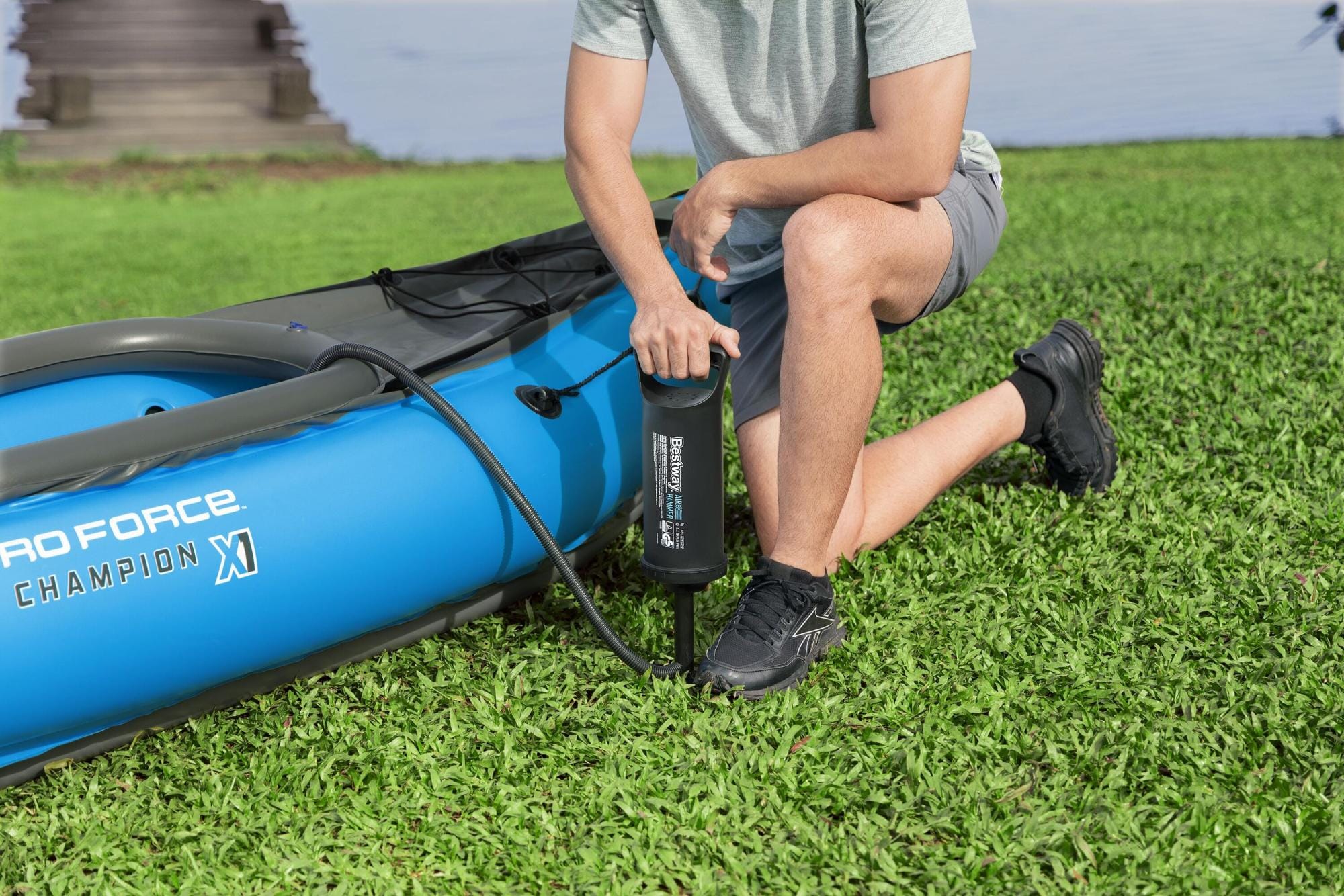SUP en kajak Hydro Force Cove Champion X1 Opblaasbare Kajak Set voor 1 Persoon 2,75 m Bestway 10