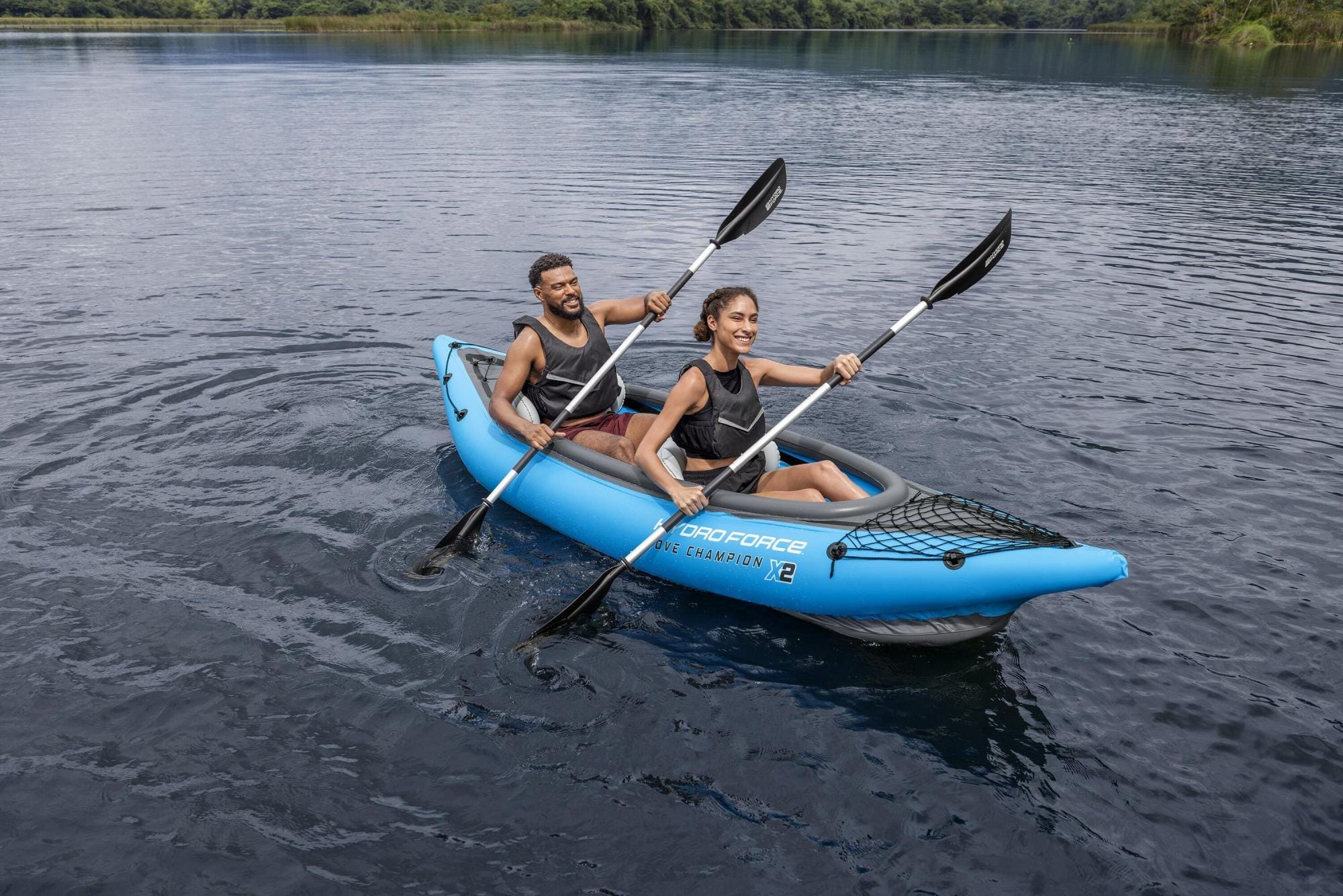 SUP en kajak Hydro Force Cove Champion X2 Opblaasbare Kajak Set voor 2 Personen 3,31 m Bestway 1