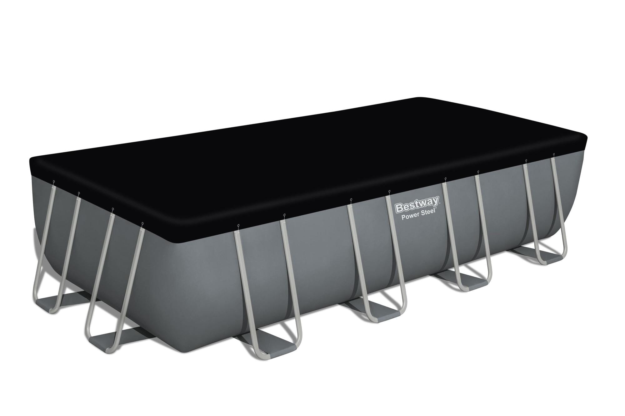 Bovengronds zwembad Power Steel bovengrondse rechthoekige set van 549x274x122 cm Bestway 4