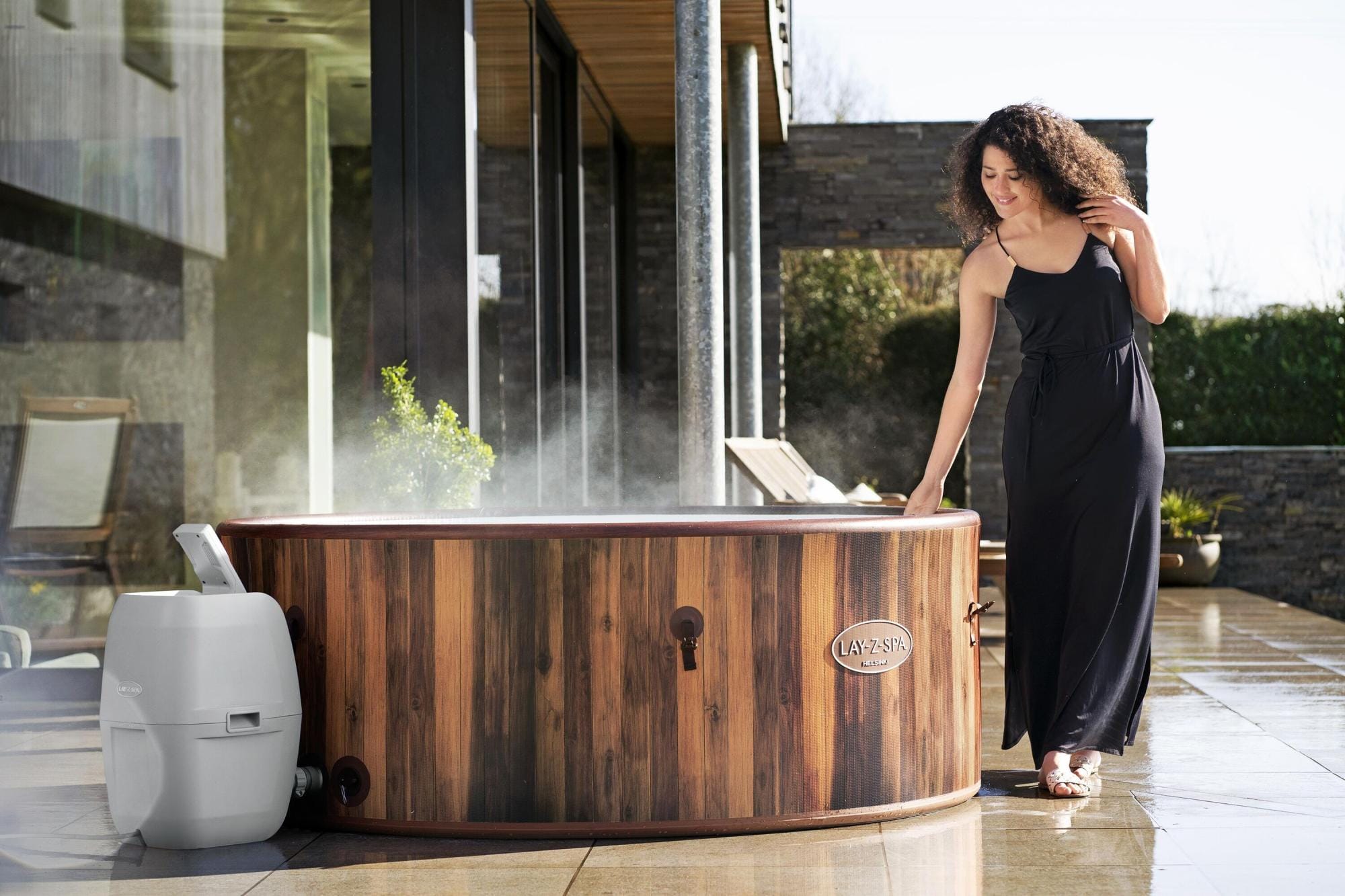 Opblaasbare bubbelbaden Lay-Z Spa Lay-Z-Spa Helsinki Smart AirJet Plus Opblaasbare Spa met Appbediening voor 5-7 Personen Bestway 39