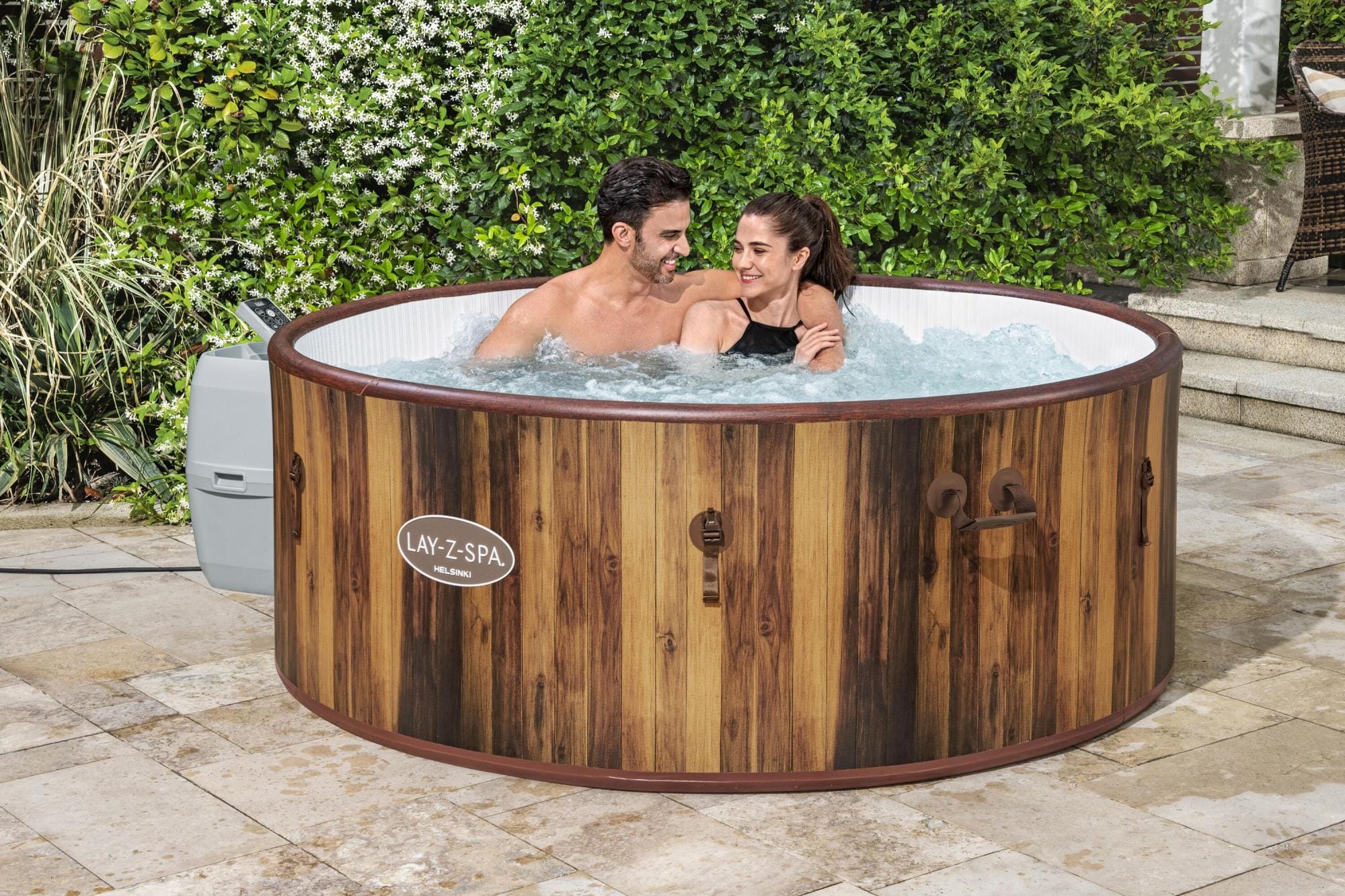 Opblaasbare bubbelbaden Lay-Z Spa Lay-Z-Spa Helsinki Smart AirJet Plus Opblaasbare Spa met Appbediening voor 5-7 Personen Bestway 2