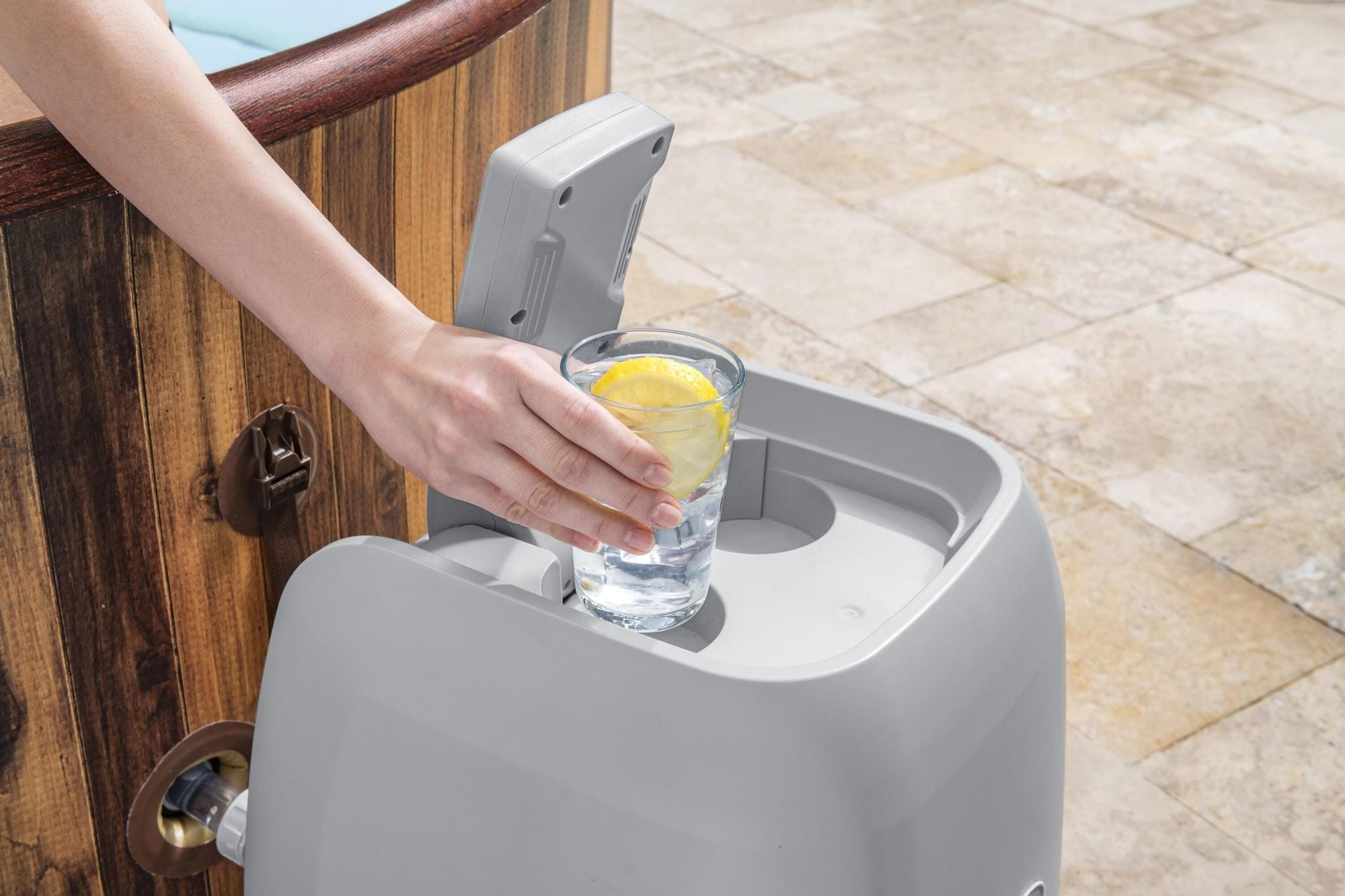 Opblaasbare bubbelbaden Lay-Z Spa Lay-Z-Spa Helsinki Smart AirJet Plus Opblaasbare Spa met Appbediening voor 5-7 Personen Bestway 38