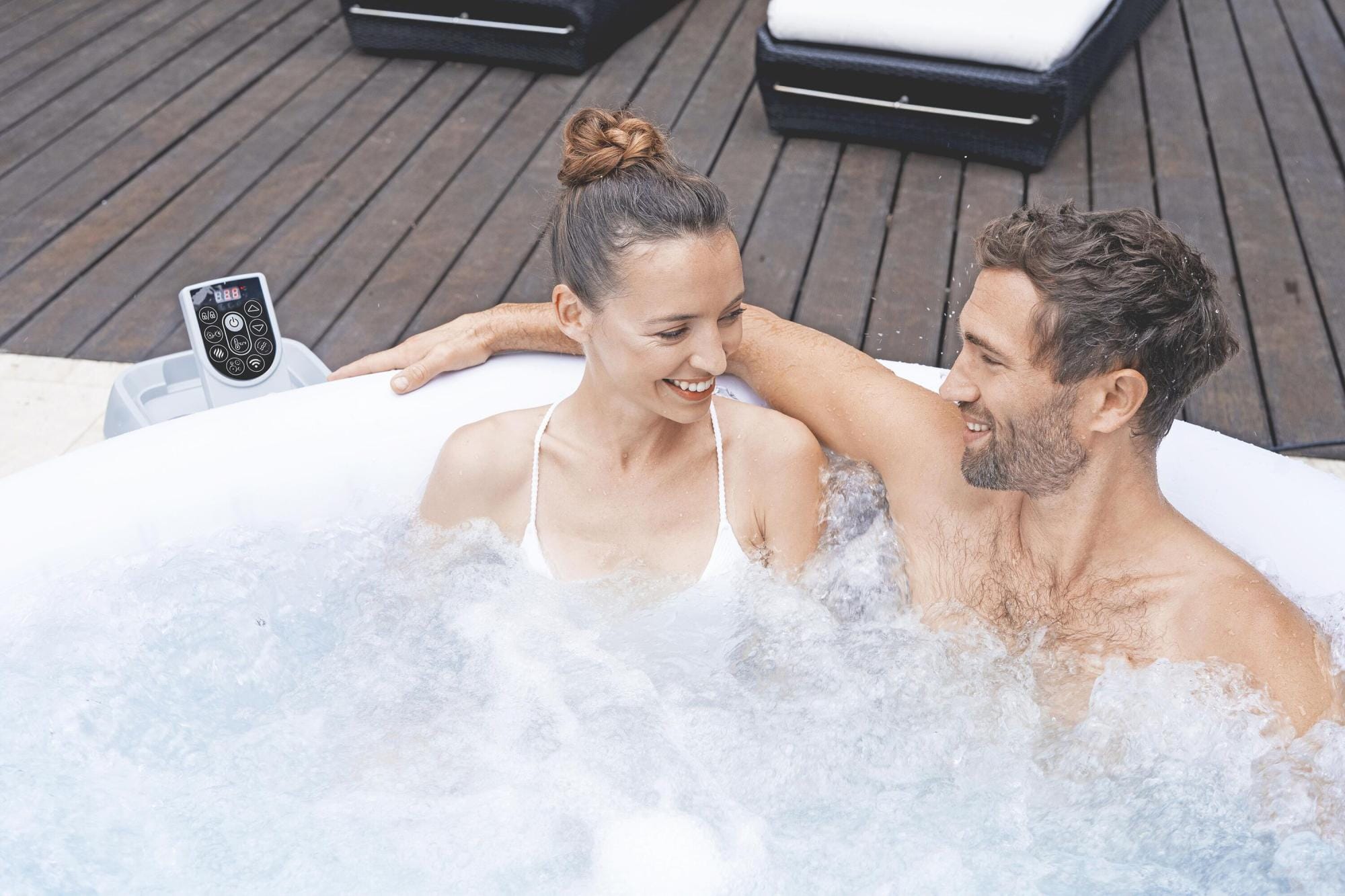 Opblaasbare bubbelbaden Lay-Z Spa Lay-Z-Spa Madrid AirJet opblaasbare spa 2-4 personen Bestway 4