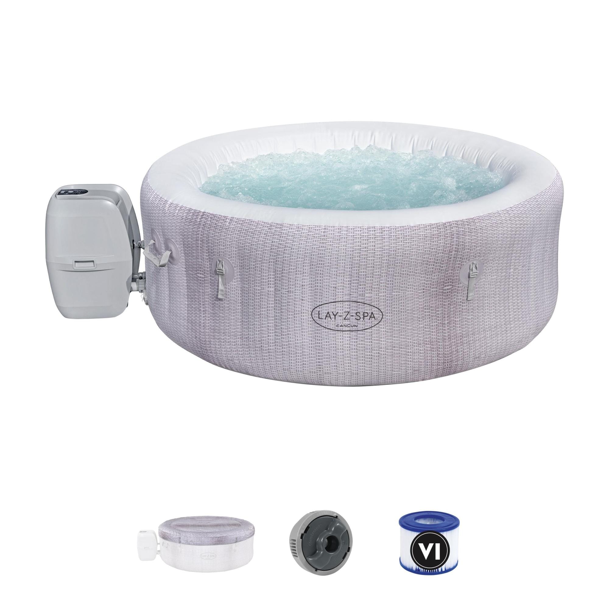 Opblaasbare bubbelbaden Lay-Z Spa Lay-Z-Spa Cancun AirJet opblaasbare spa 2-4 personen Bestway 1