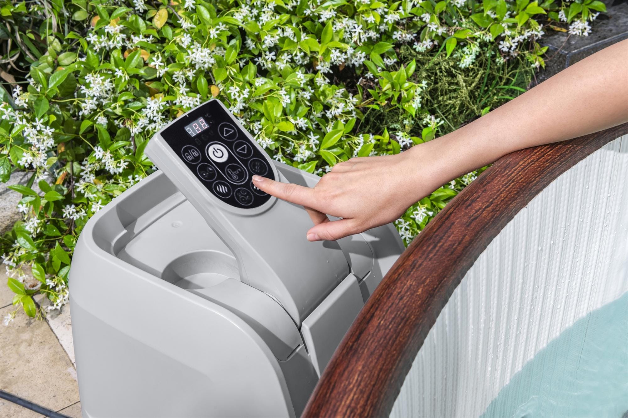 Opblaasbare bubbelbaden Lay-Z Spa Lay-Z-Spa Helsinki Smart AirJet Plus Opblaasbare Spa met Appbediening voor 5-7 Personen Bestway 35