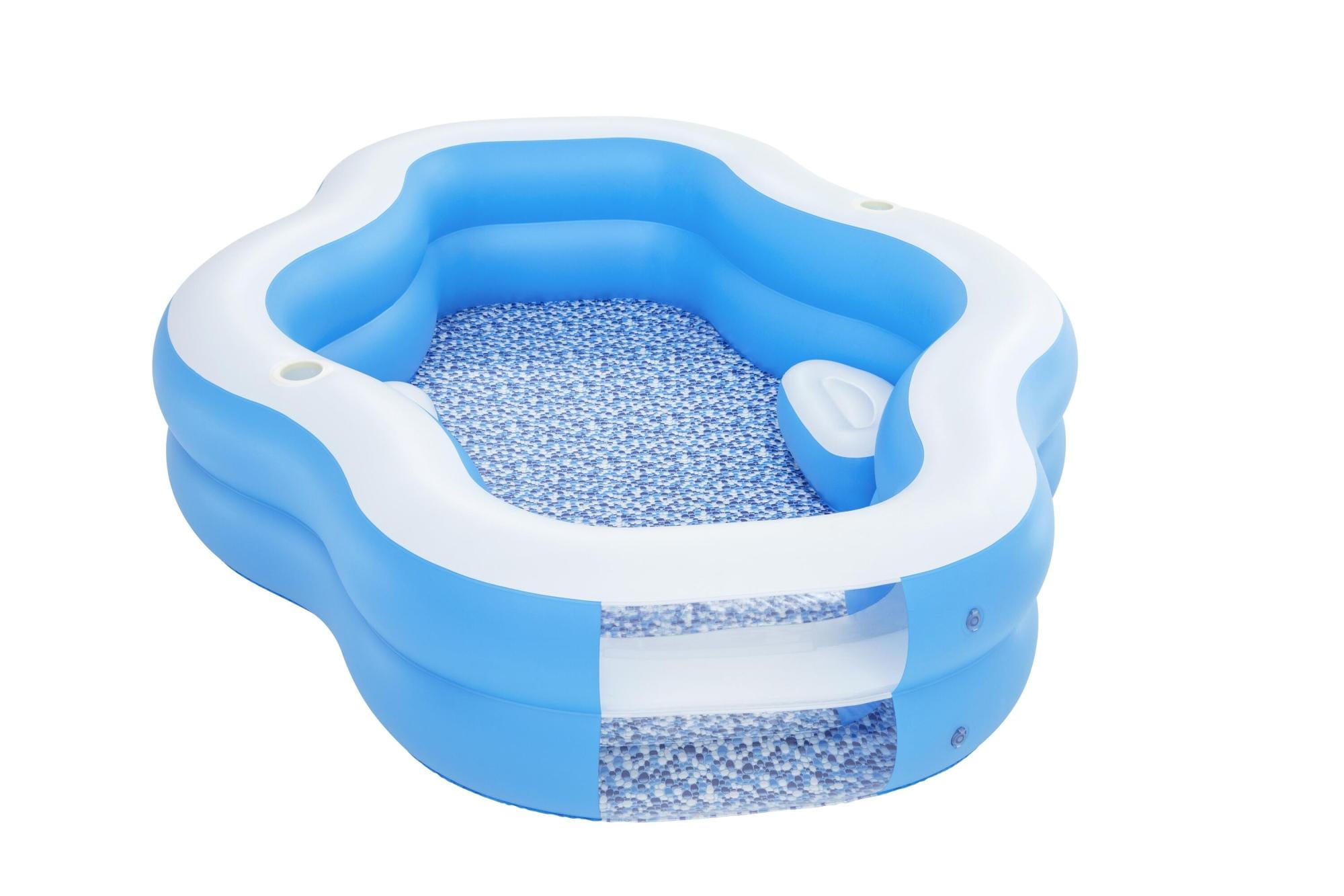 Opblaasbare spullen voor kinderen Bestway Splashview Opblaasbaar Familiezwembad met doorkijkvenster 2.70m x 1.98m x 51cm Bestway 1