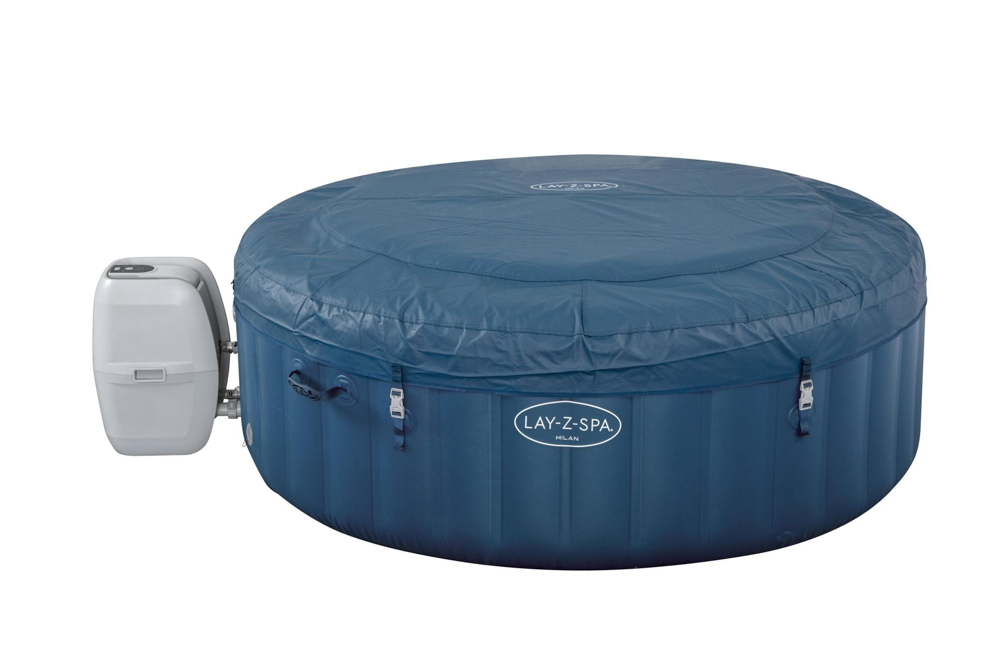 Opblaasbare bubbelbaden Lay-Z Spa Lay-Z-Spa Milan AirJet Plus opblaasbare hottub met appbediening 4-6 personen Bestway 12