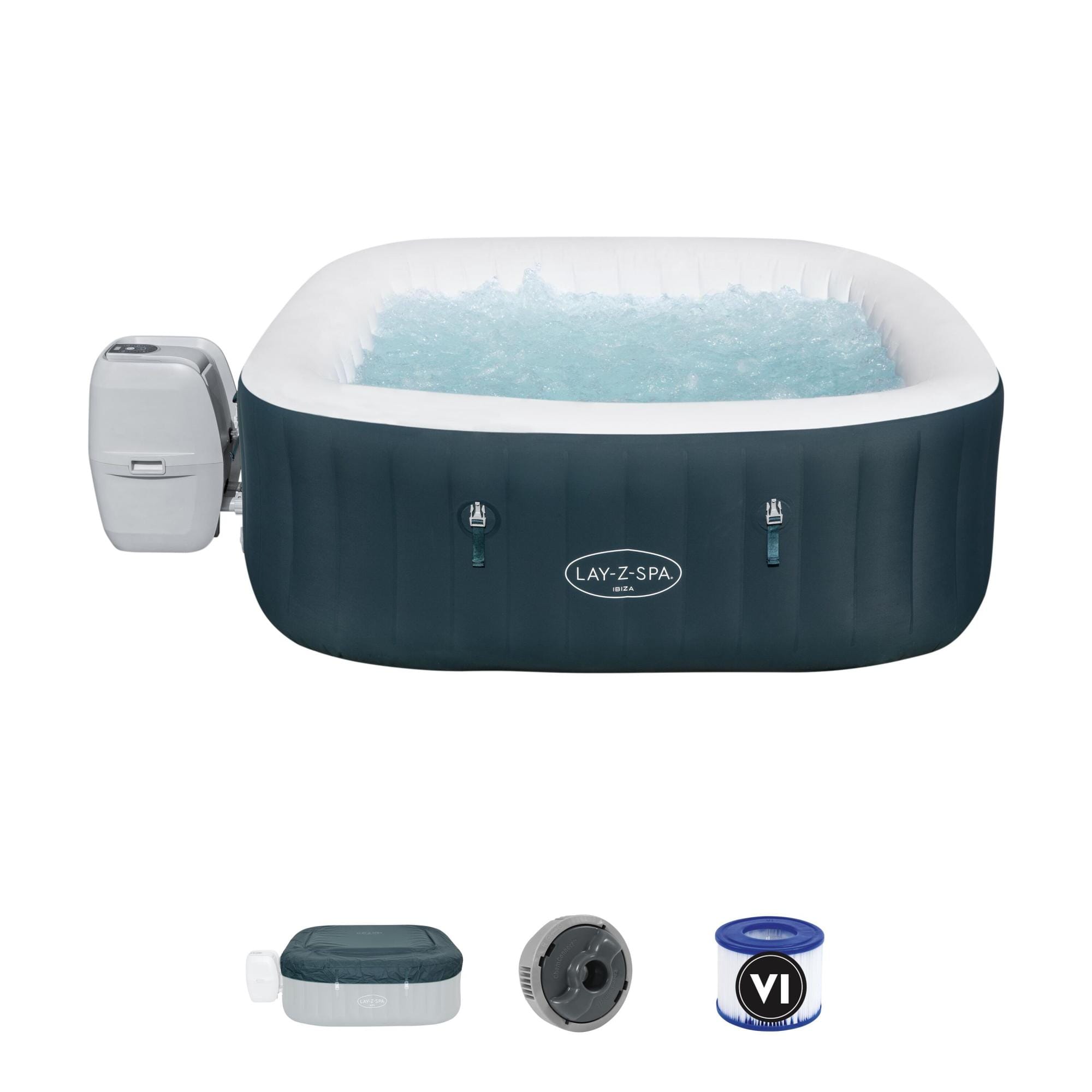 Opblaasbare bubbelbaden Lay-Z Spa Lay-Z-Spa Ibiza AirJet opblaasbare spa 4-6 personen Bestway 1