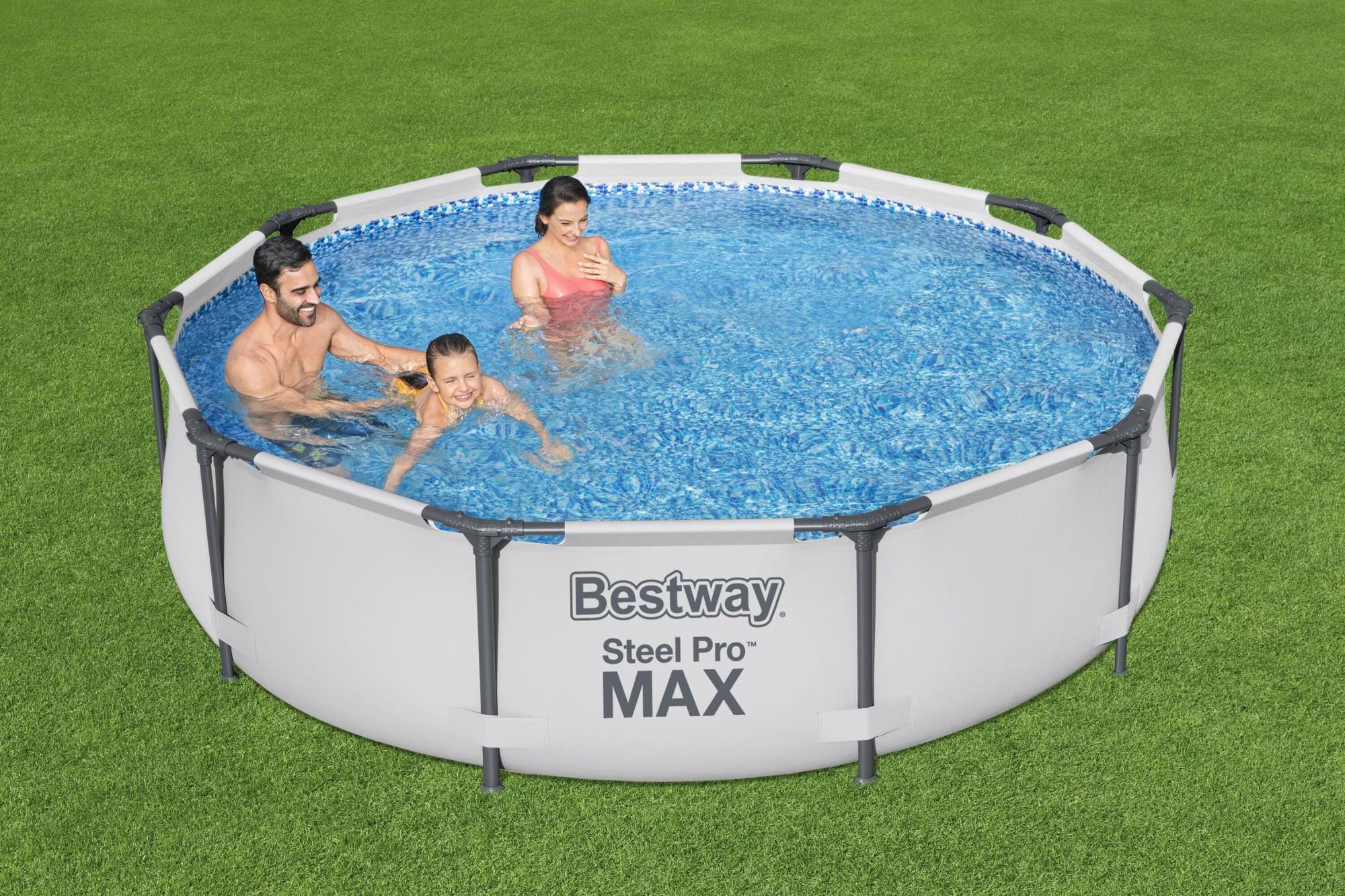 Bovengronds zwembad Steel Pro MAX Basisstructuur zwembad en ronde liner van 305x76 cm Bestway 3