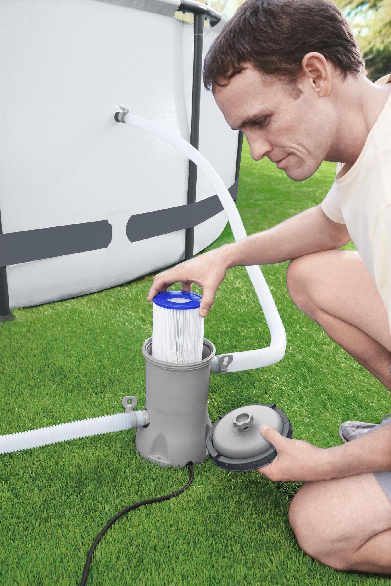 Accessoires Bestway 3.028 L Bovengrondse Zwembad Filterpomp Bestway 7