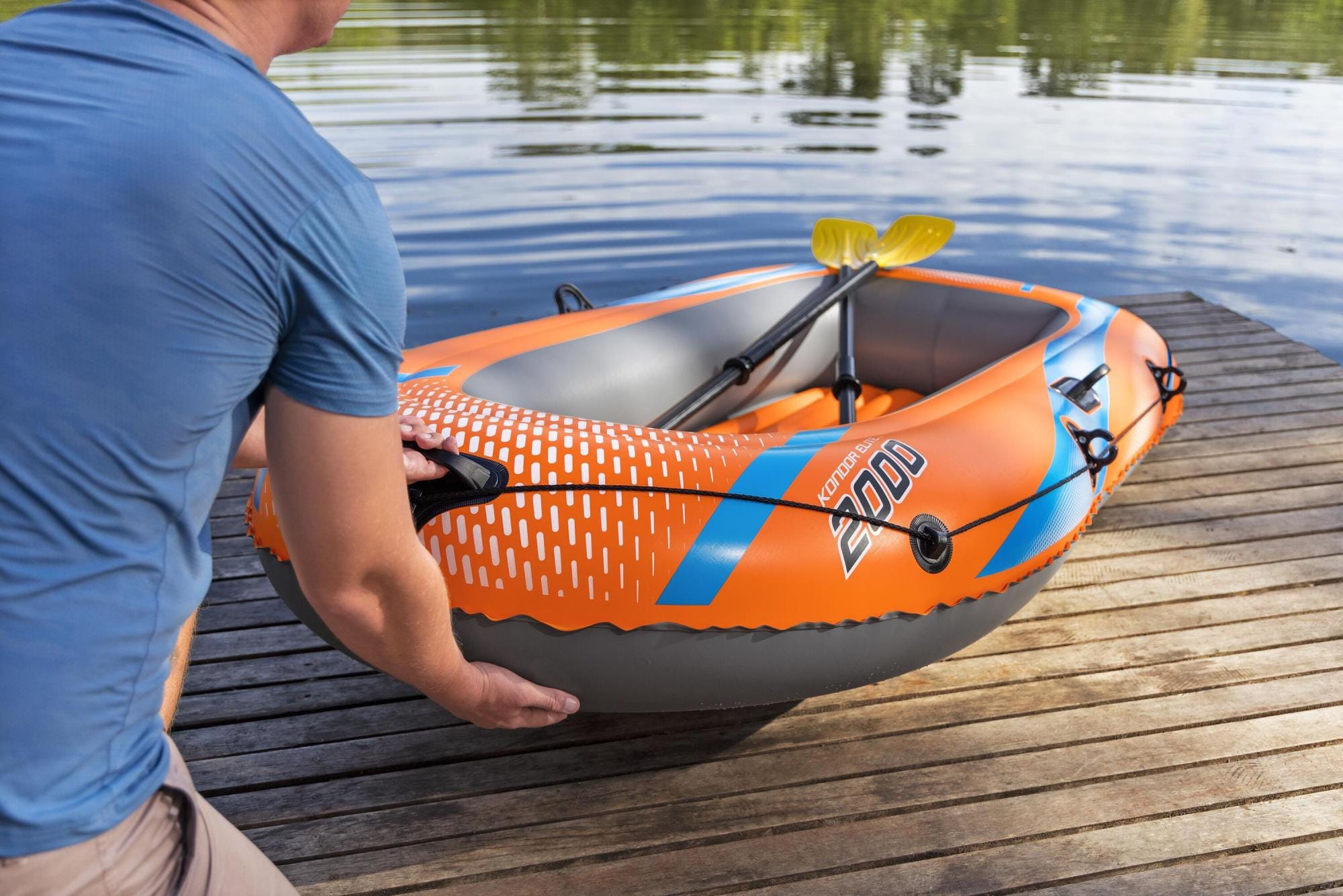 SUP en kajak Bestway Kondor Elite 2000 Opblaasbaar Raft Set 1,96 m x 1,06 m Bestway 7
