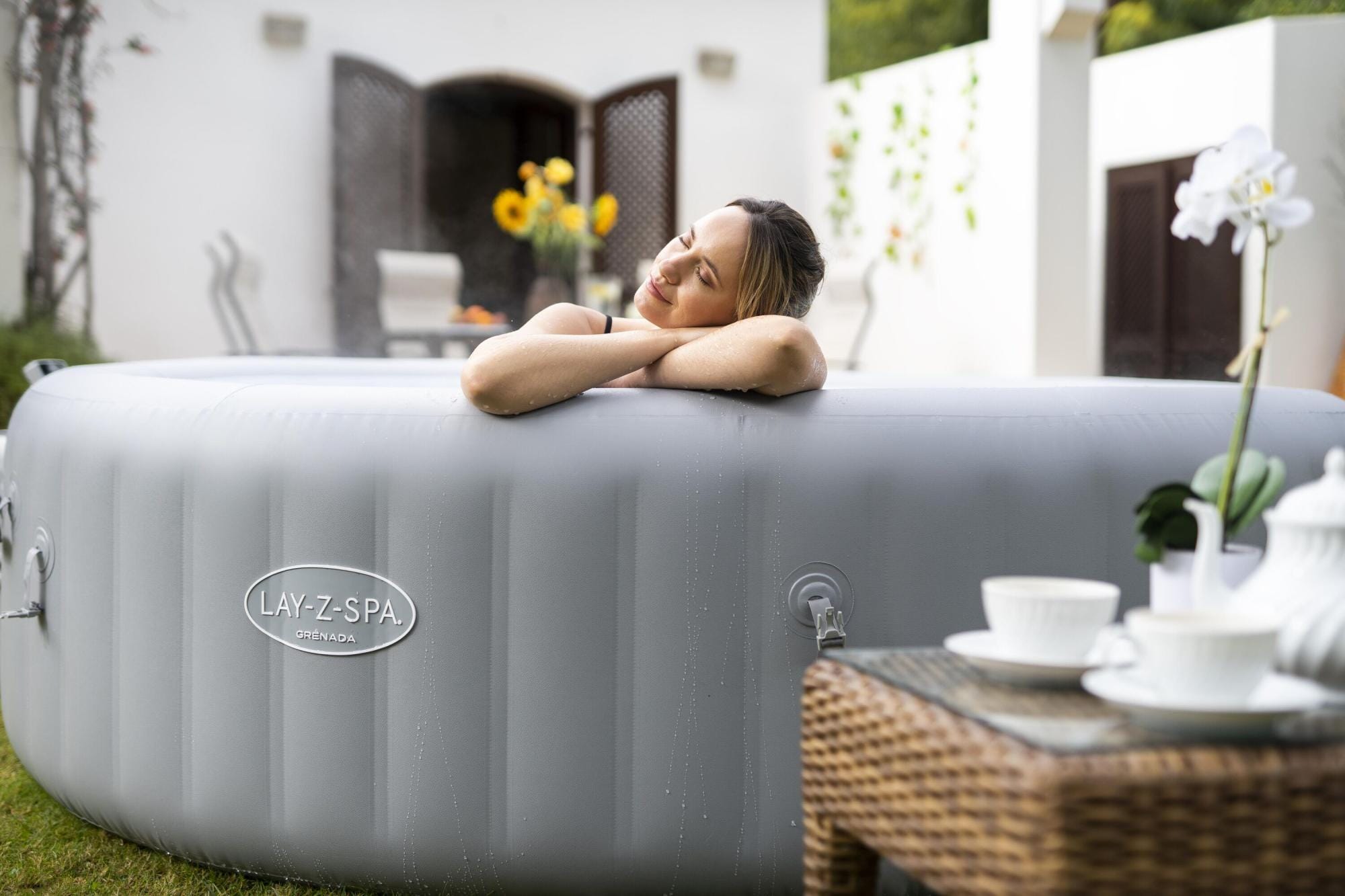 Opblaasbare bubbelbaden Lay-Z Spa Lay-Z-Spa Grenada AirJet opblaasbare spa 6-8 personen Bestway 3
